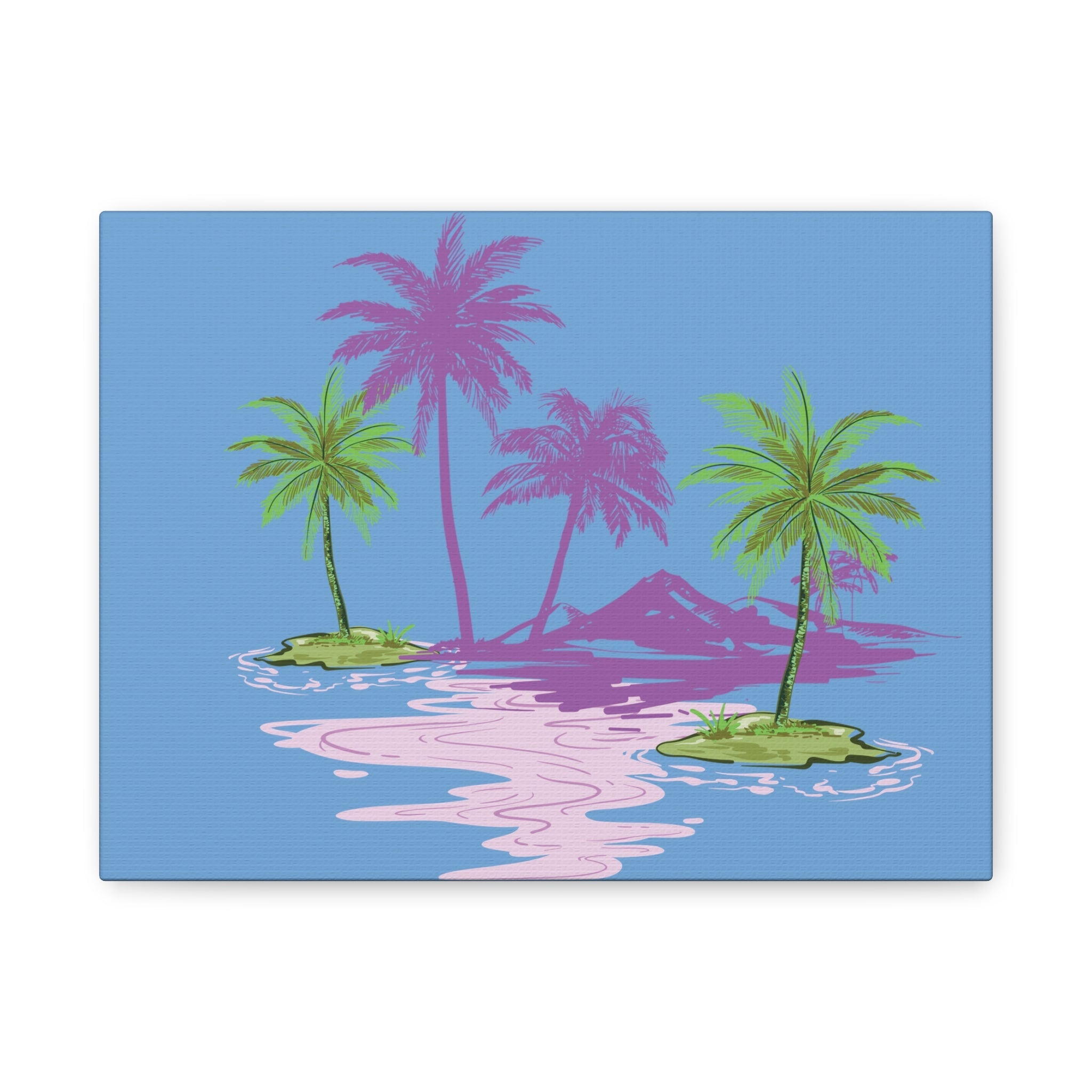 Tropical Canvas Wall Art – Beach-Inspired Decor, Island Vibes Print, Coastal Home Accent, Gift for Nature Lovers Printify