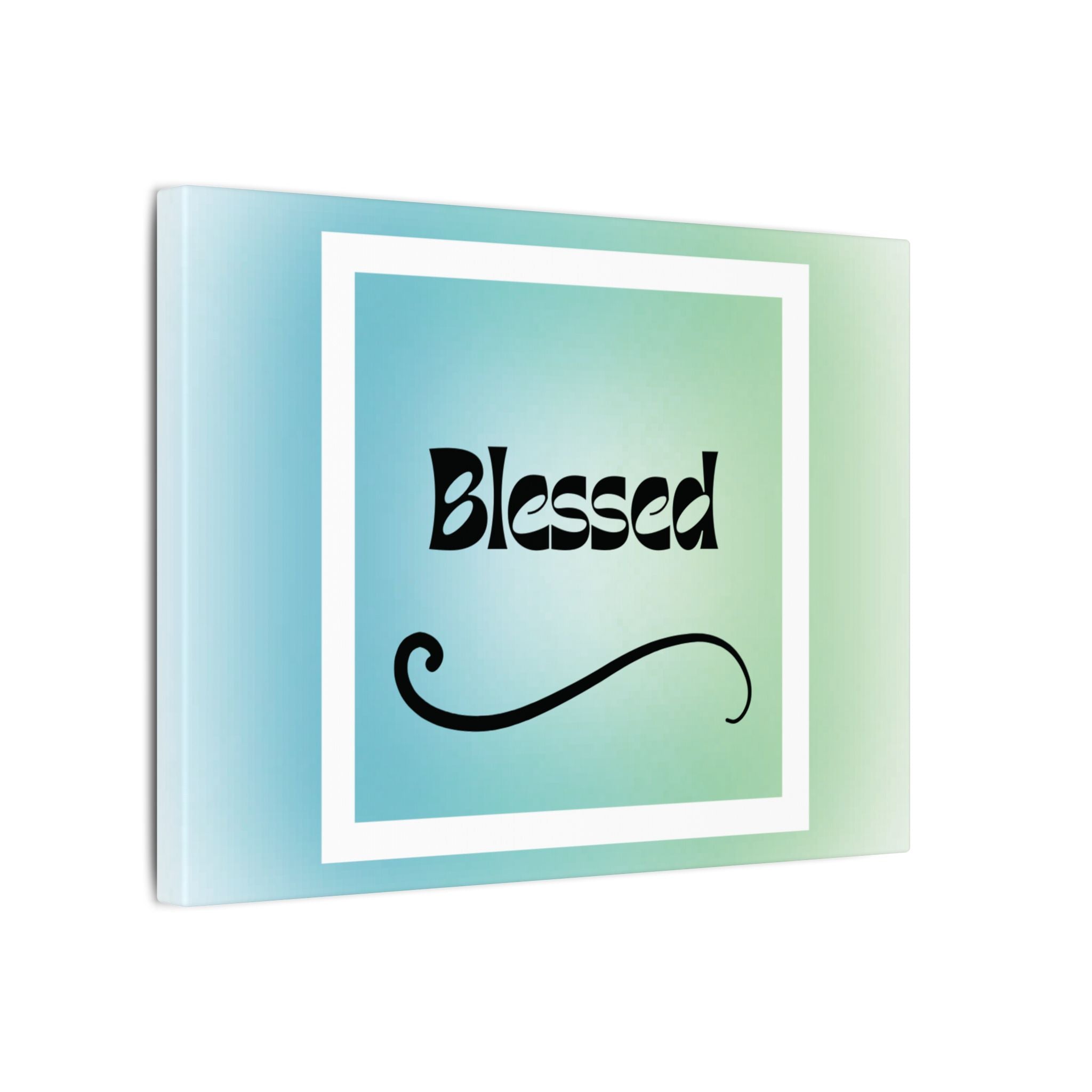 “Blessed” Matte Canvas Wall Art – Uplifting Vibes for Any Space Printify