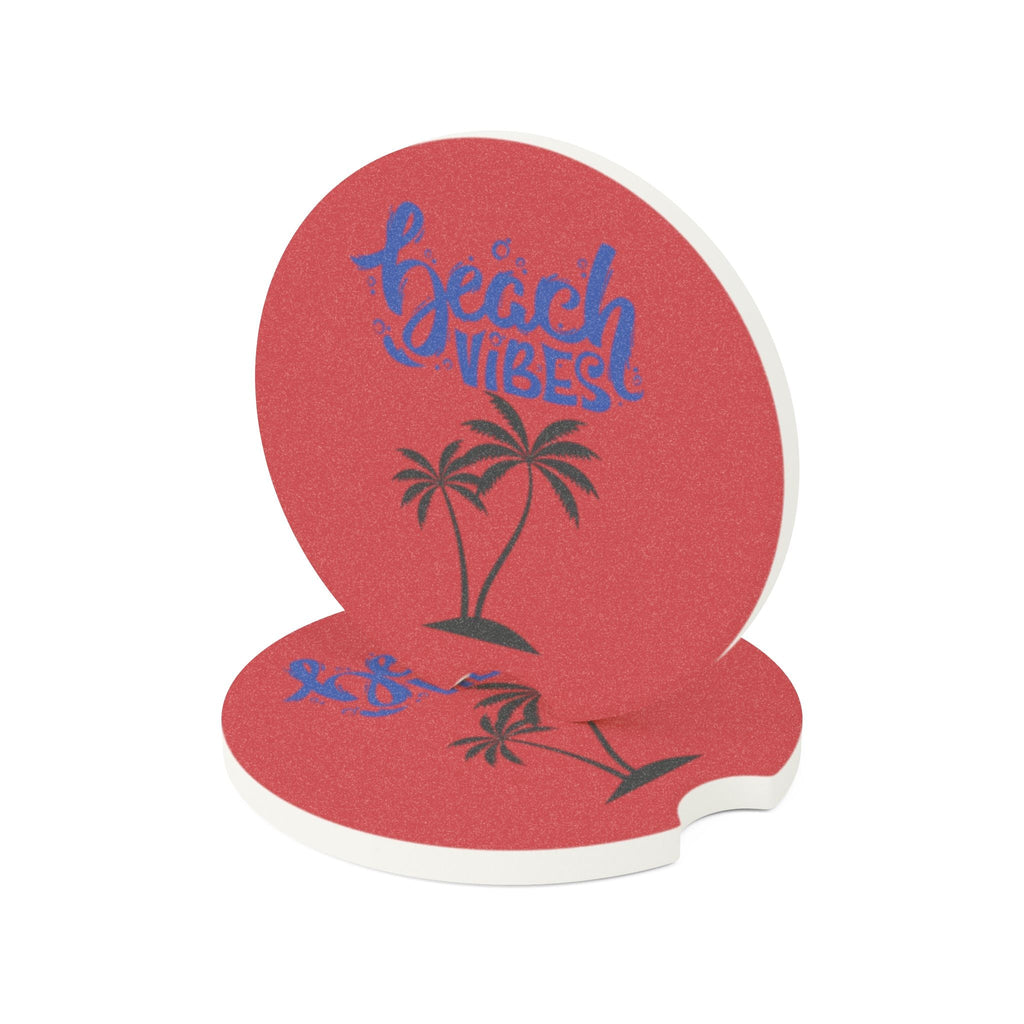 Beach Vibes Car Coaster – Summer in Your Cupholder Printify