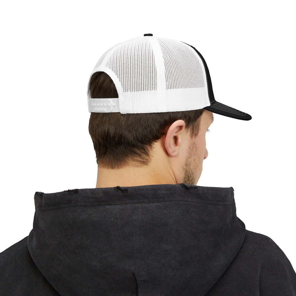“Wonderful Mix” Snapback Trucker Cap – Black & White Style Staple Printify