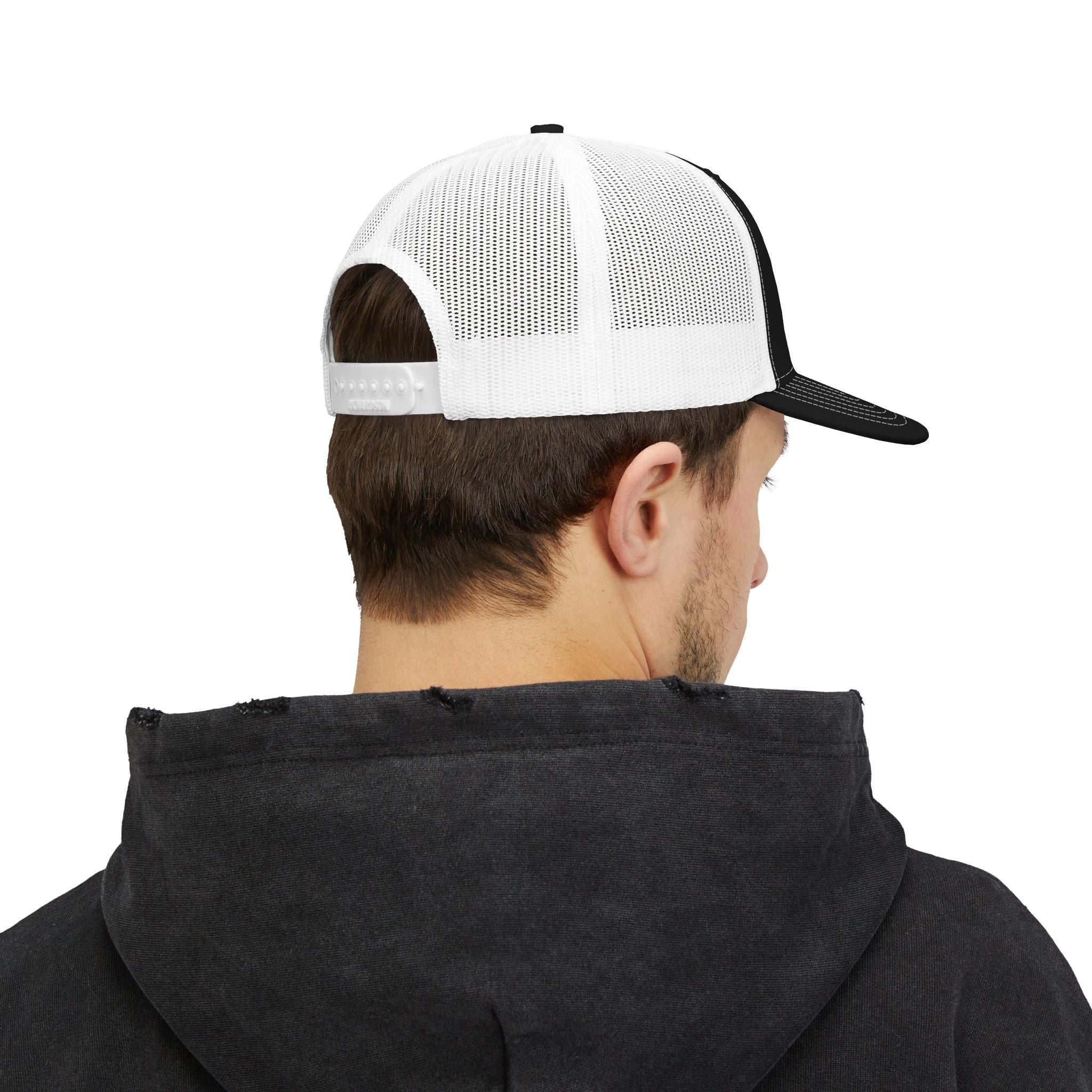 “Wonderful Mix” Snapback Trucker Cap – Black & White Style Staple Printify