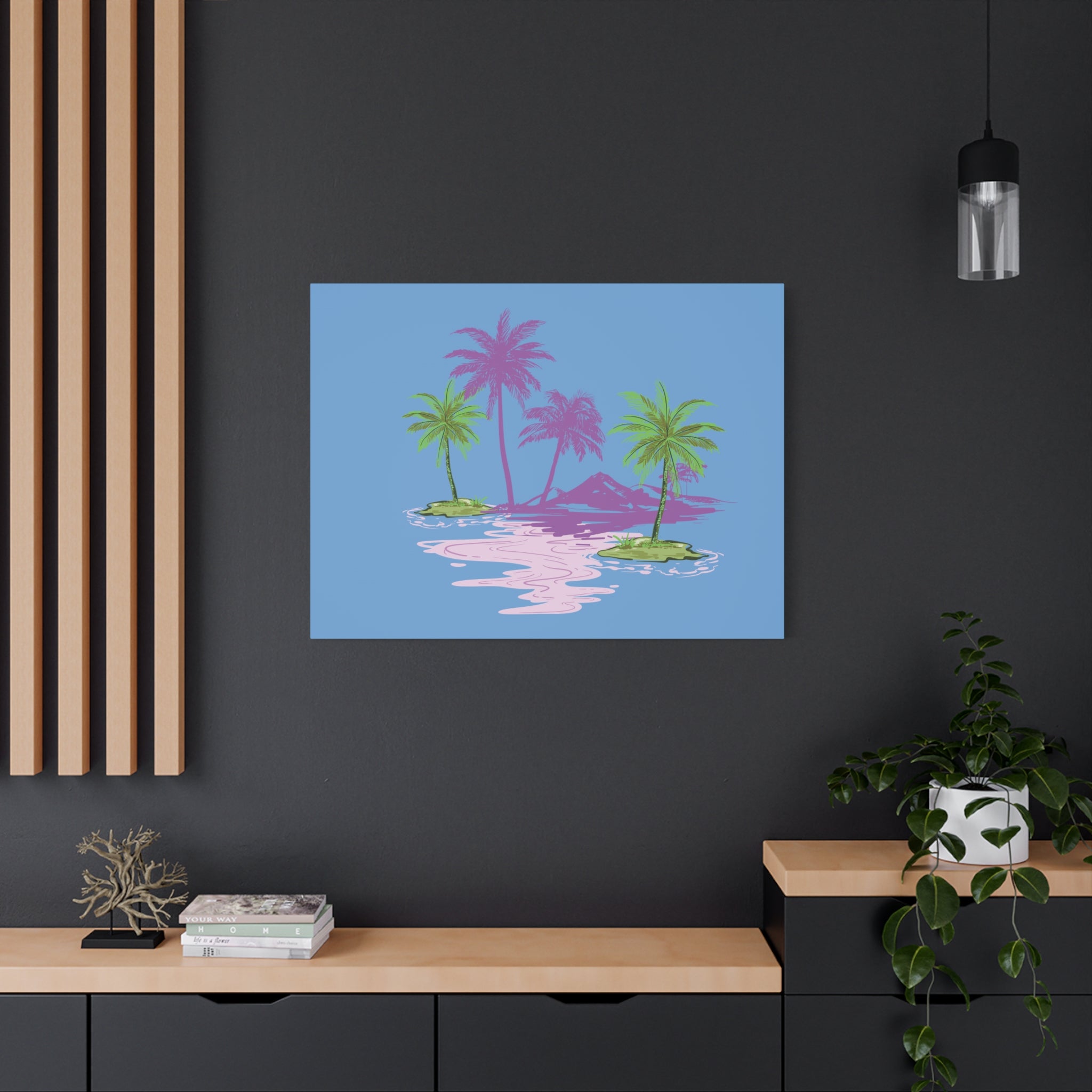 Tropical Canvas Wall Art – Beach-Inspired Decor, Island Vibes Print, Coastal Home Accent, Gift for Nature Lovers Printify