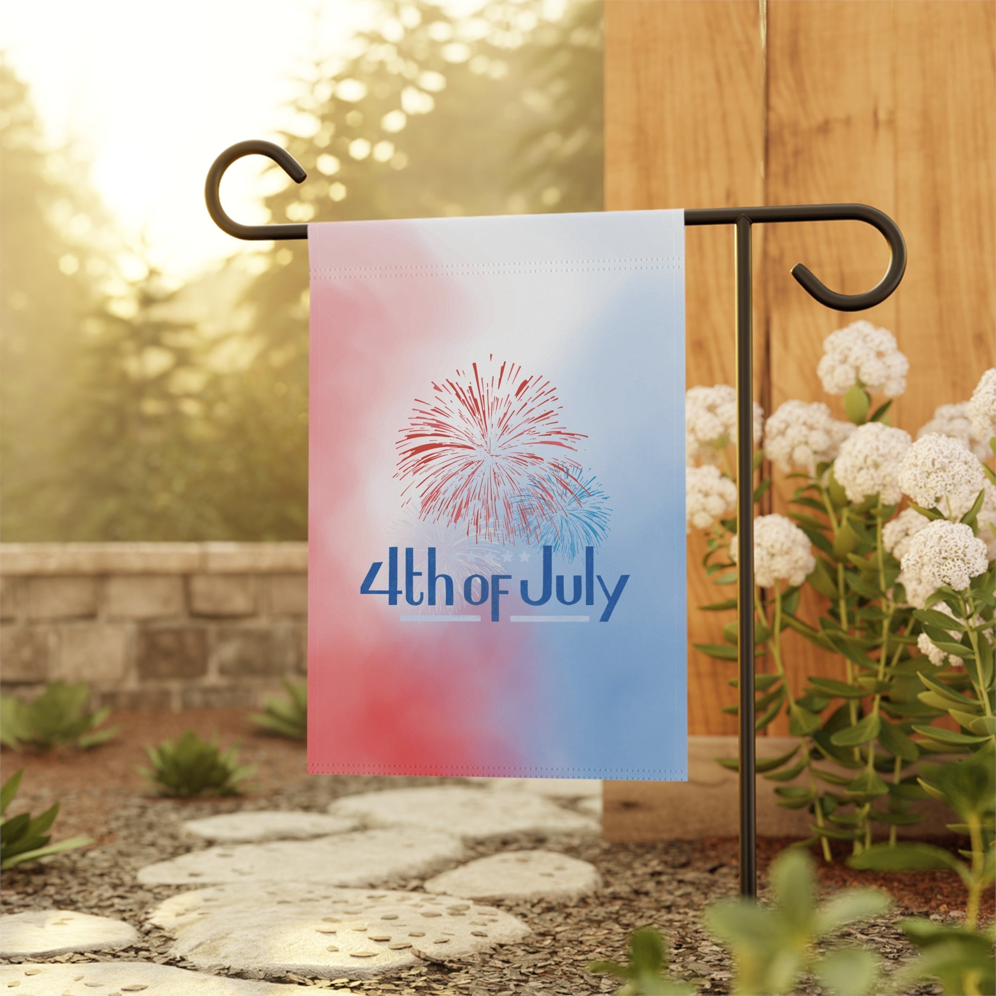 Patriotic 4th of July Garden Banner – Bold Outdoor Decor for Summer Celebrations Printify