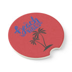 Beach Vibes Car Coaster – Summer in Your Cupholder Printify