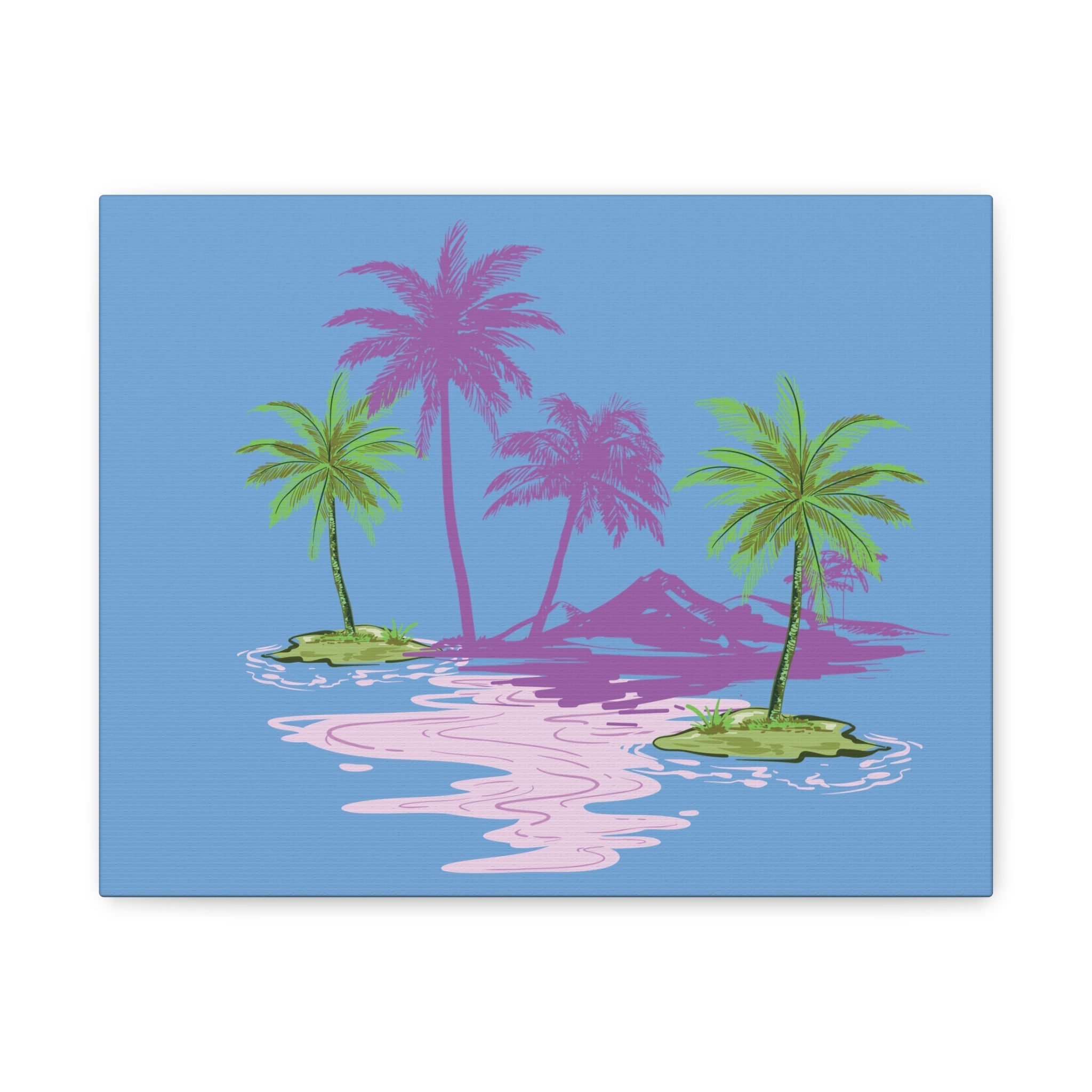 Tropical Canvas Wall Art – Beach-Inspired Decor, Island Vibes Print, Coastal Home Accent, Gift for Nature Lovers Printify