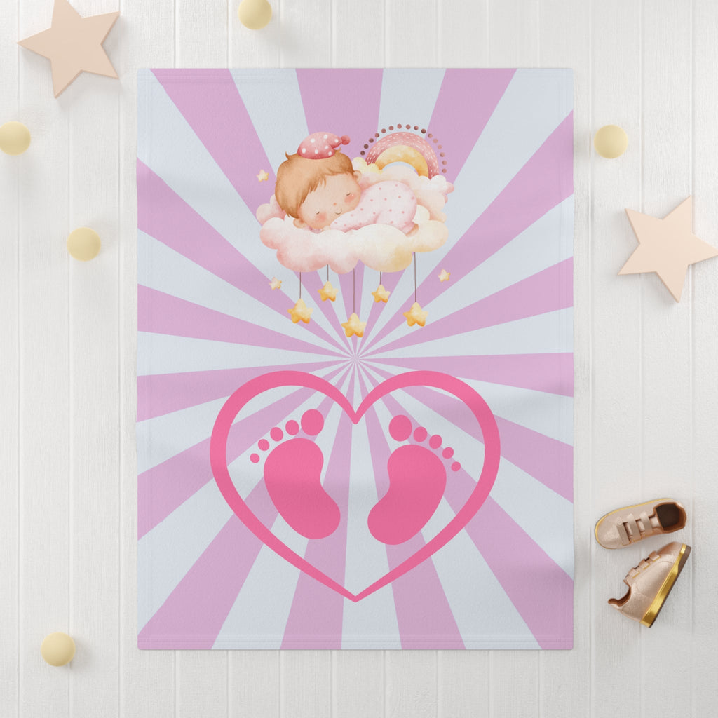 Cozy Baby Blanket | Fleece Snuggle Throw, Nursery Must-Have, Gift for New Parents Printify