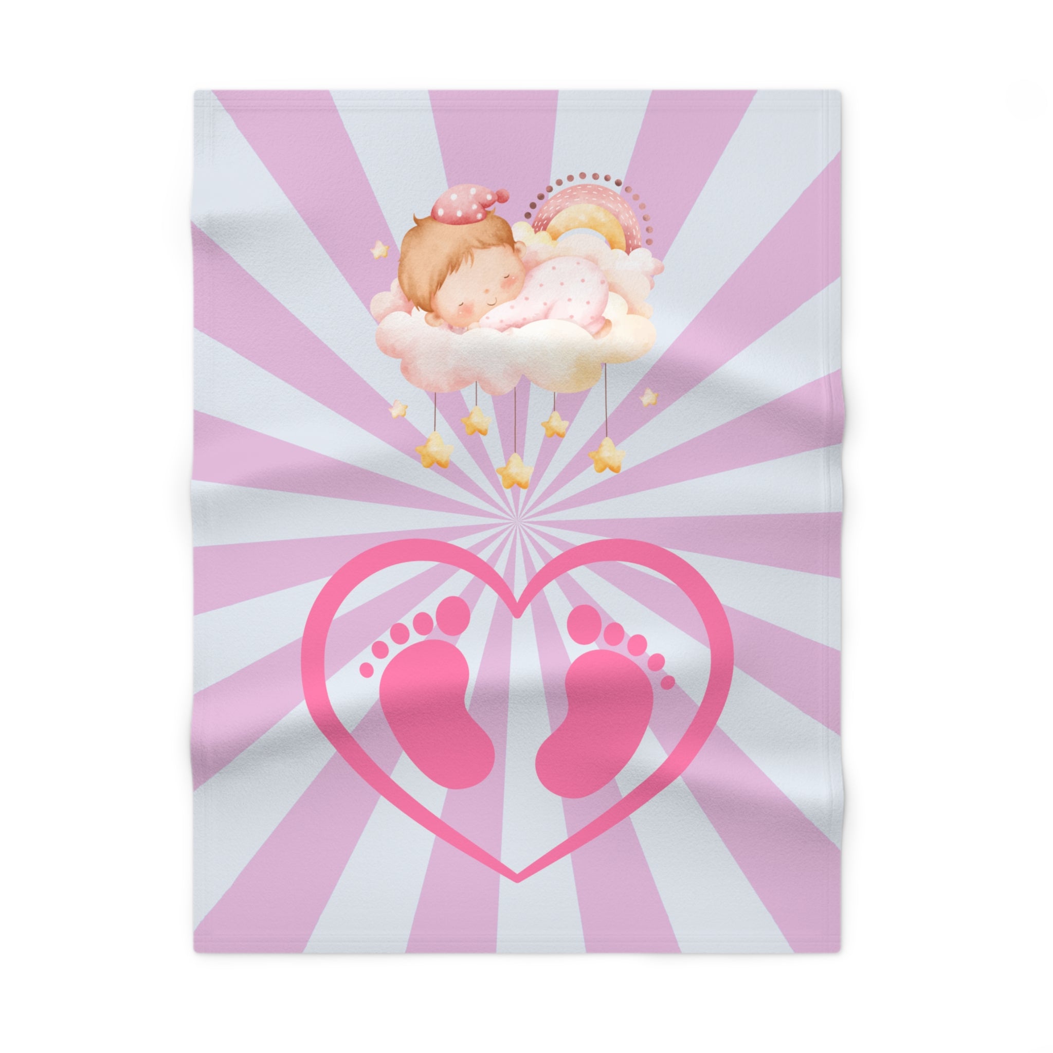 Cozy Baby Blanket | Fleece Snuggle Throw, Nursery Must-Have, Gift for New Parents Printify