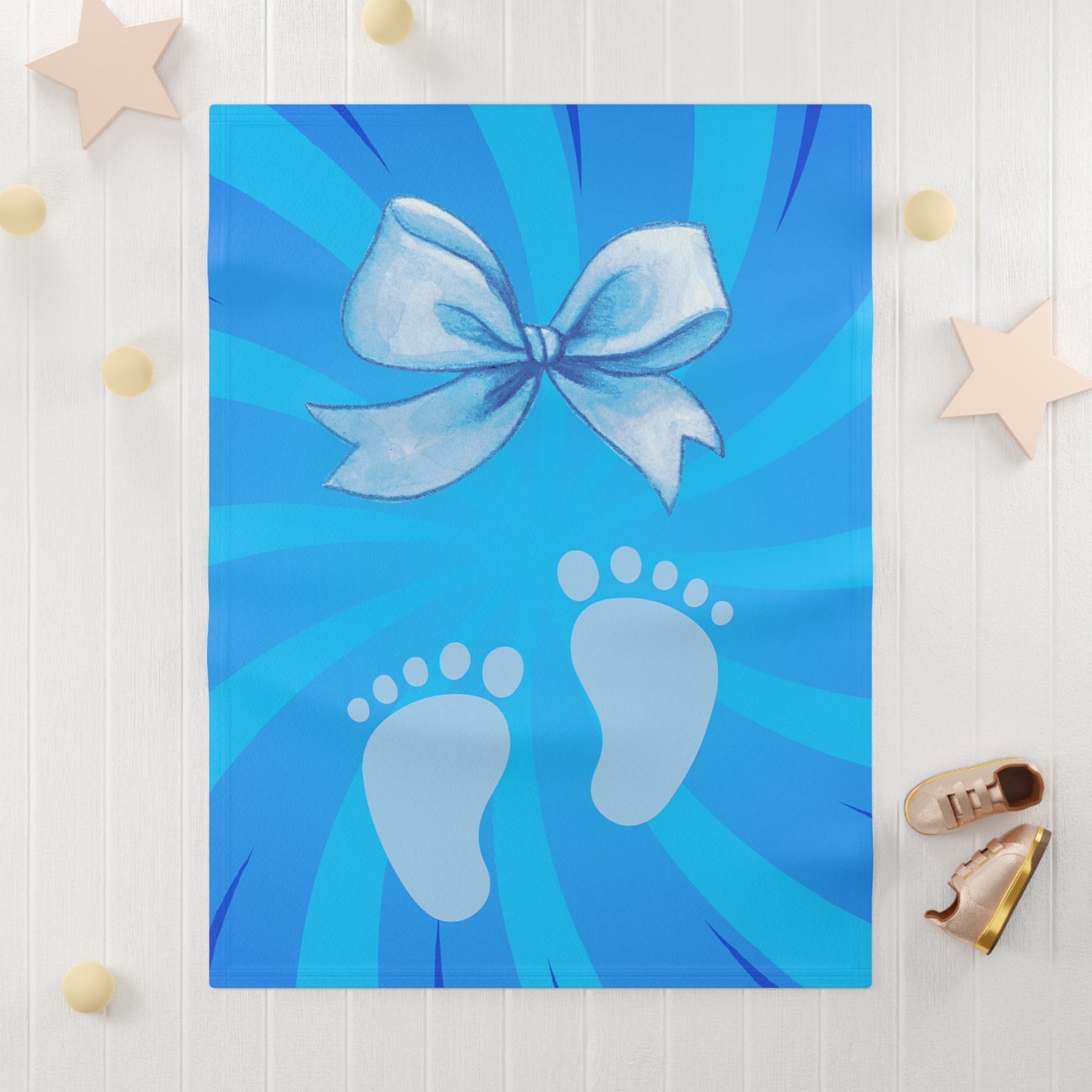 Soft Fleece Baby Boy Blanket | Cozy Nursery Throw, Baby Shower Gift, Everyday Snuggles Printify