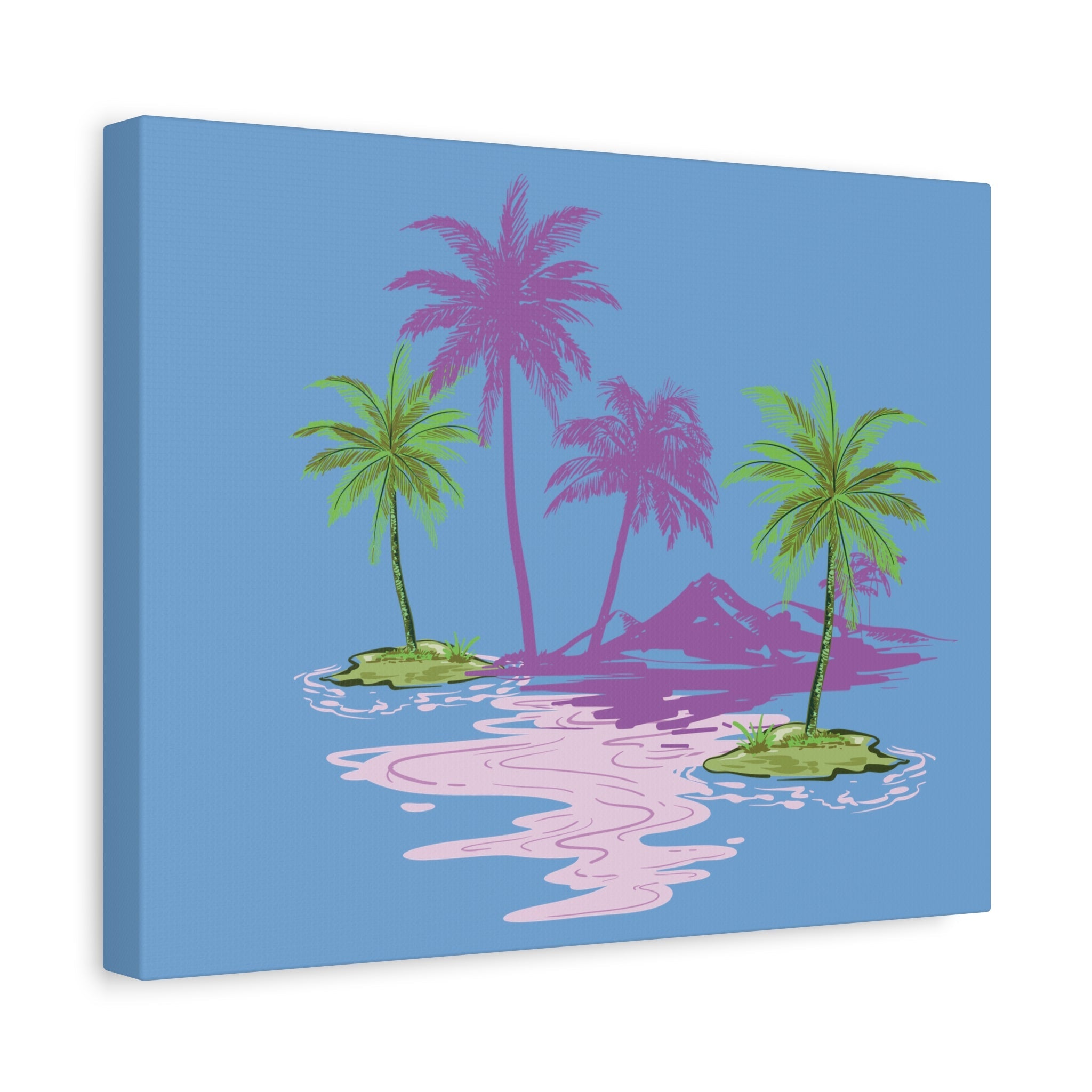 Tropical Canvas Wall Art – Beach-Inspired Decor, Island Vibes Print, Coastal Home Accent, Gift for Nature Lovers Printify