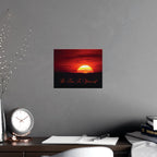 Be True to Yourself Matte Poster – Uplifting Sunset Wall Art for Daily Motivation Printify
