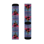 Take It Easy Tropical Socks – Cozy Sublimation Crew Socks for Relaxed Vibes Printify