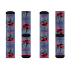 Take It Easy Tropical Socks – Cozy Sublimation Crew Socks for Relaxed Vibes Printify