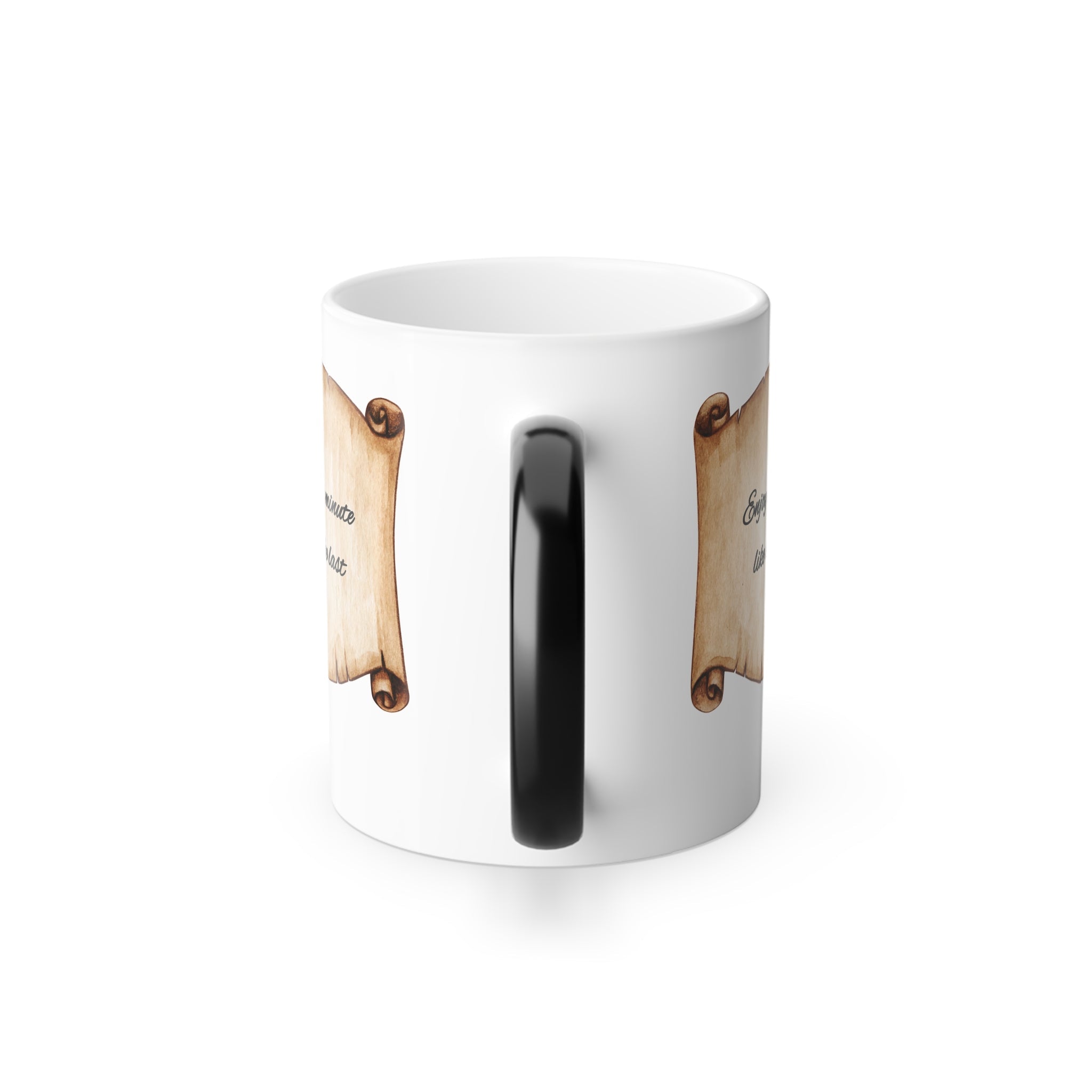 “Enjoy Every Minute” Magic Mug – Heat-Activated Surprise Printify