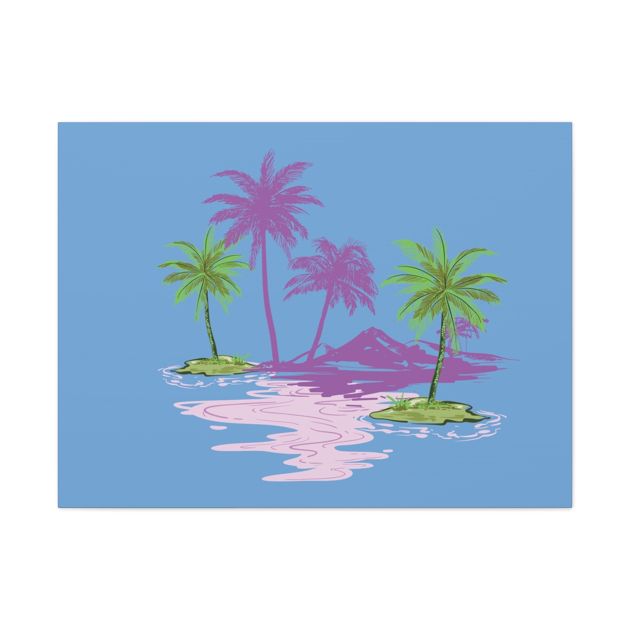 Tropical Canvas Wall Art – Beach-Inspired Decor, Island Vibes Print, Coastal Home Accent, Gift for Nature Lovers Printify