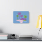 Tropical Canvas Wall Art – Beach-Inspired Decor, Island Vibes Print, Coastal Home Accent, Gift for Nature Lovers Printify