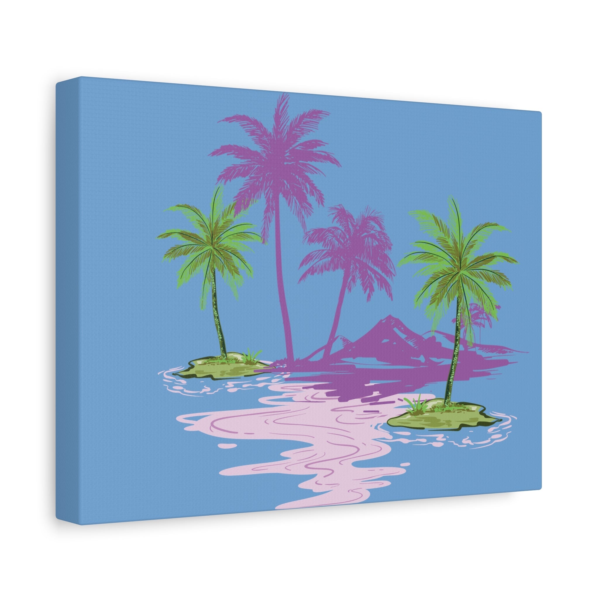 Tropical Canvas Wall Art – Beach-Inspired Decor, Island Vibes Print, Coastal Home Accent, Gift for Nature Lovers Printify