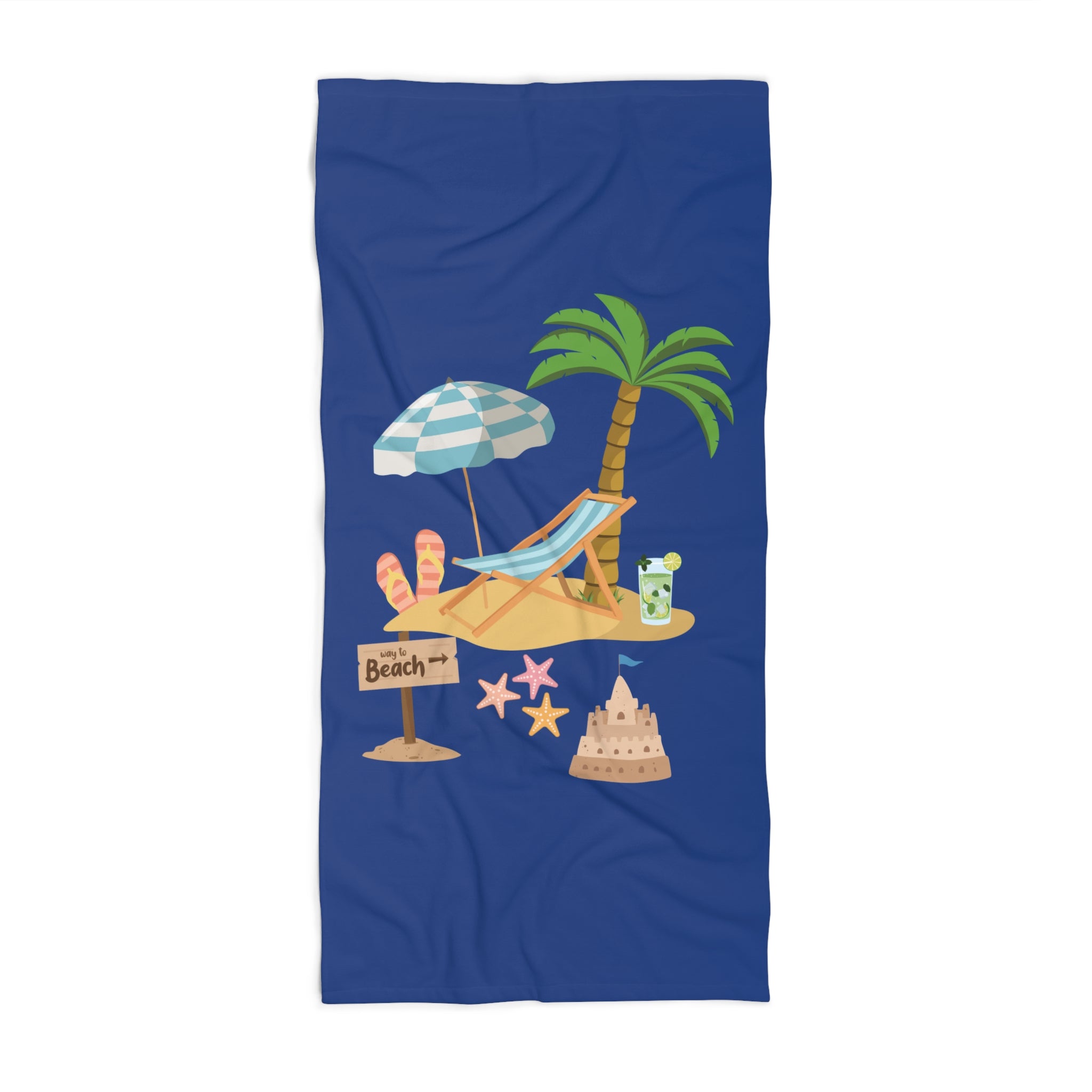 Vibrant Summer Beach Towel – Plush, Colorful Pool & Resort Essential