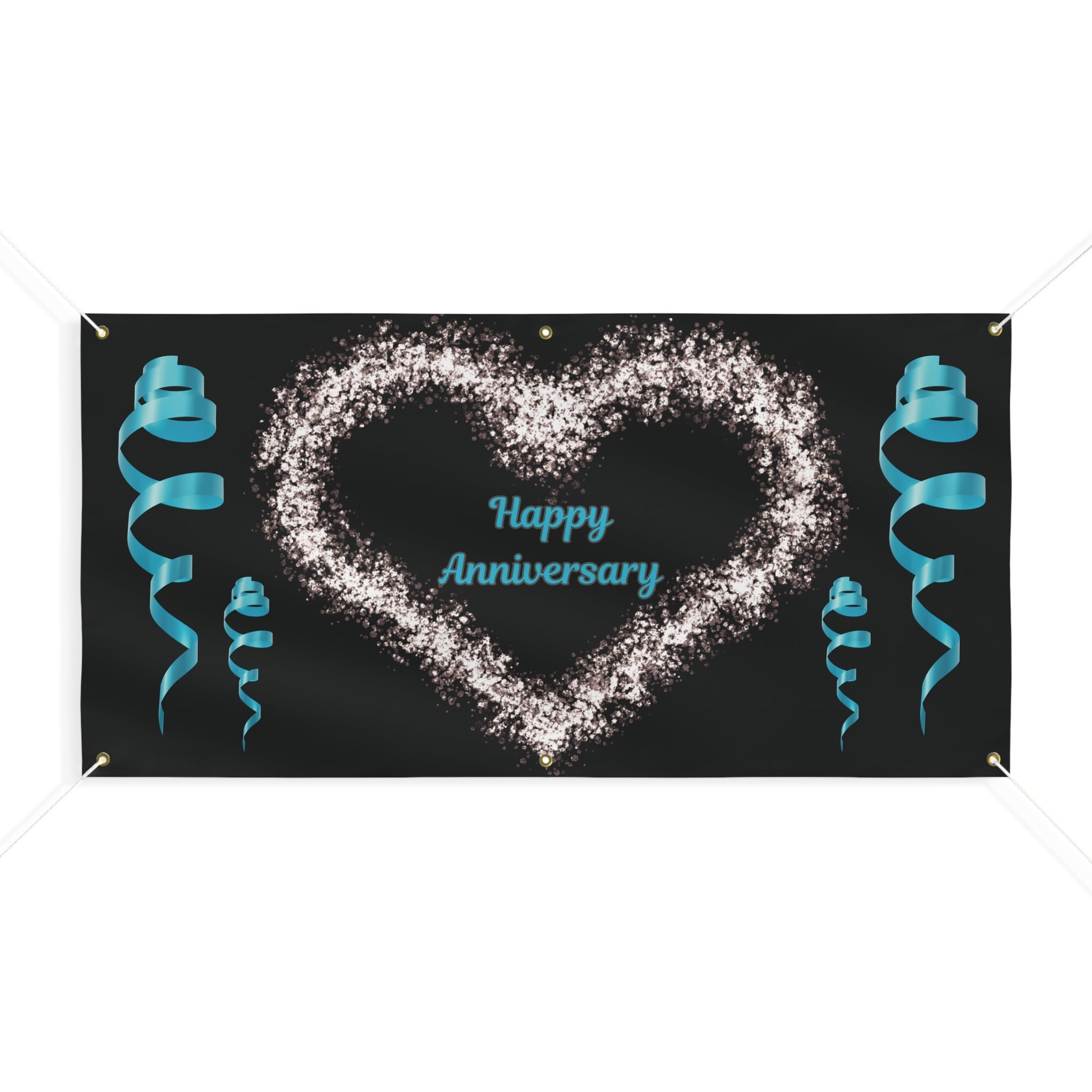 Anniversary Celebration Banner | Elegant Party Decor, Wedding Sign, Indoor/Outdoor Display Printify