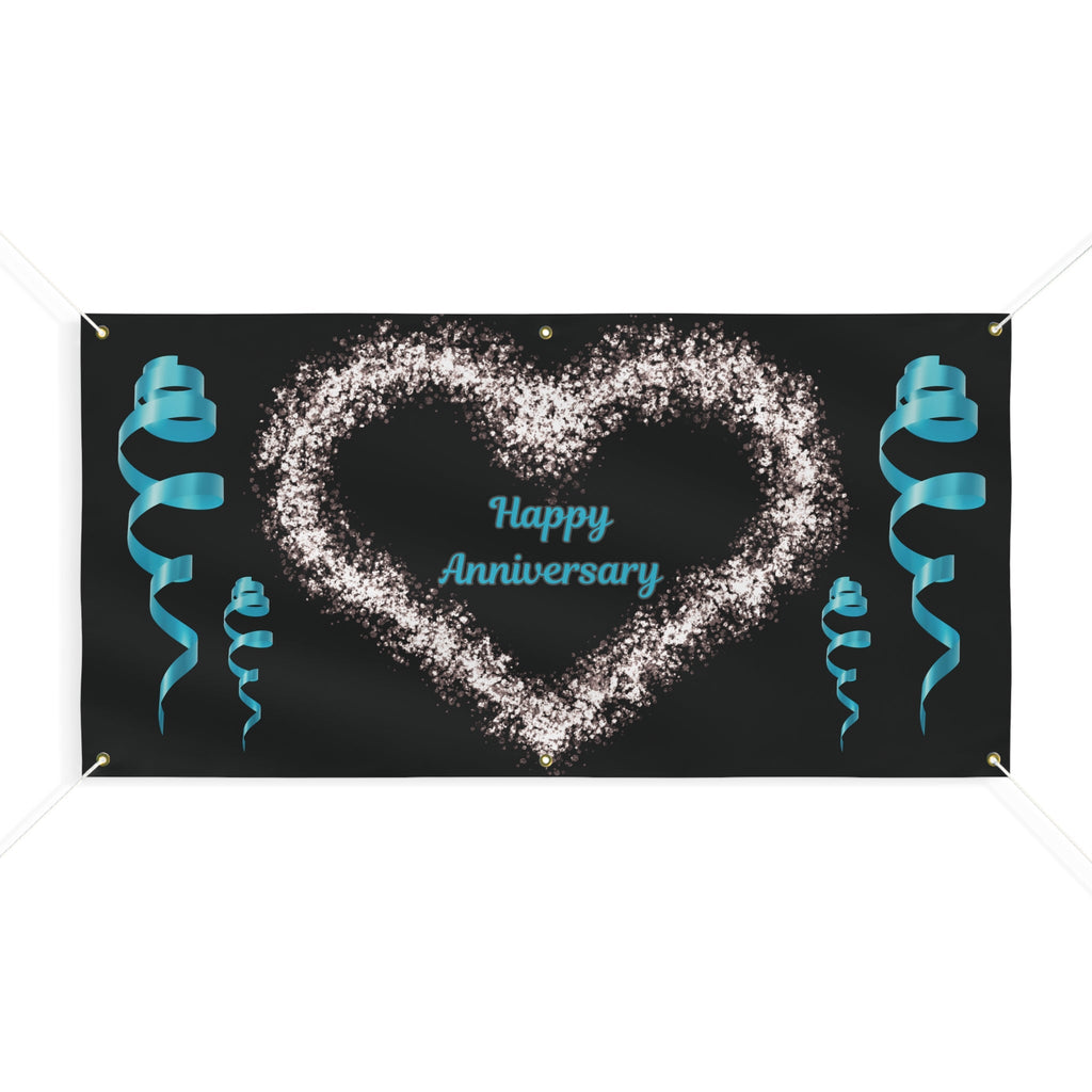 Anniversary Celebration Banner | Elegant Party Decor, Wedding Sign, Indoor/Outdoor Display Printify