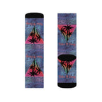 Take It Easy Tropical Socks – Cozy Sublimation Crew Socks for Relaxed Vibes Printify