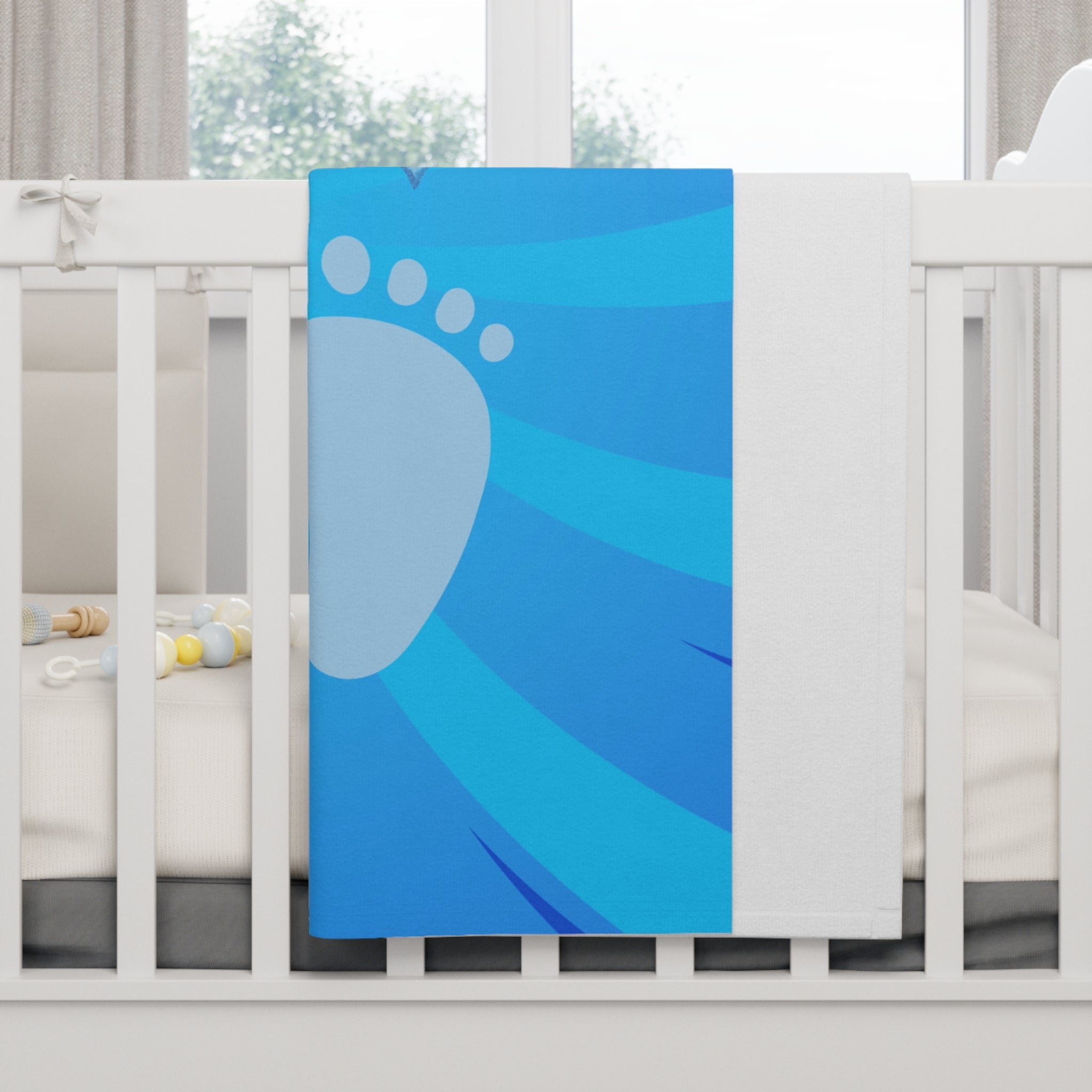 Soft Fleece Baby Boy Blanket | Cozy Nursery Throw, Baby Shower Gift, Everyday Snuggles Printify