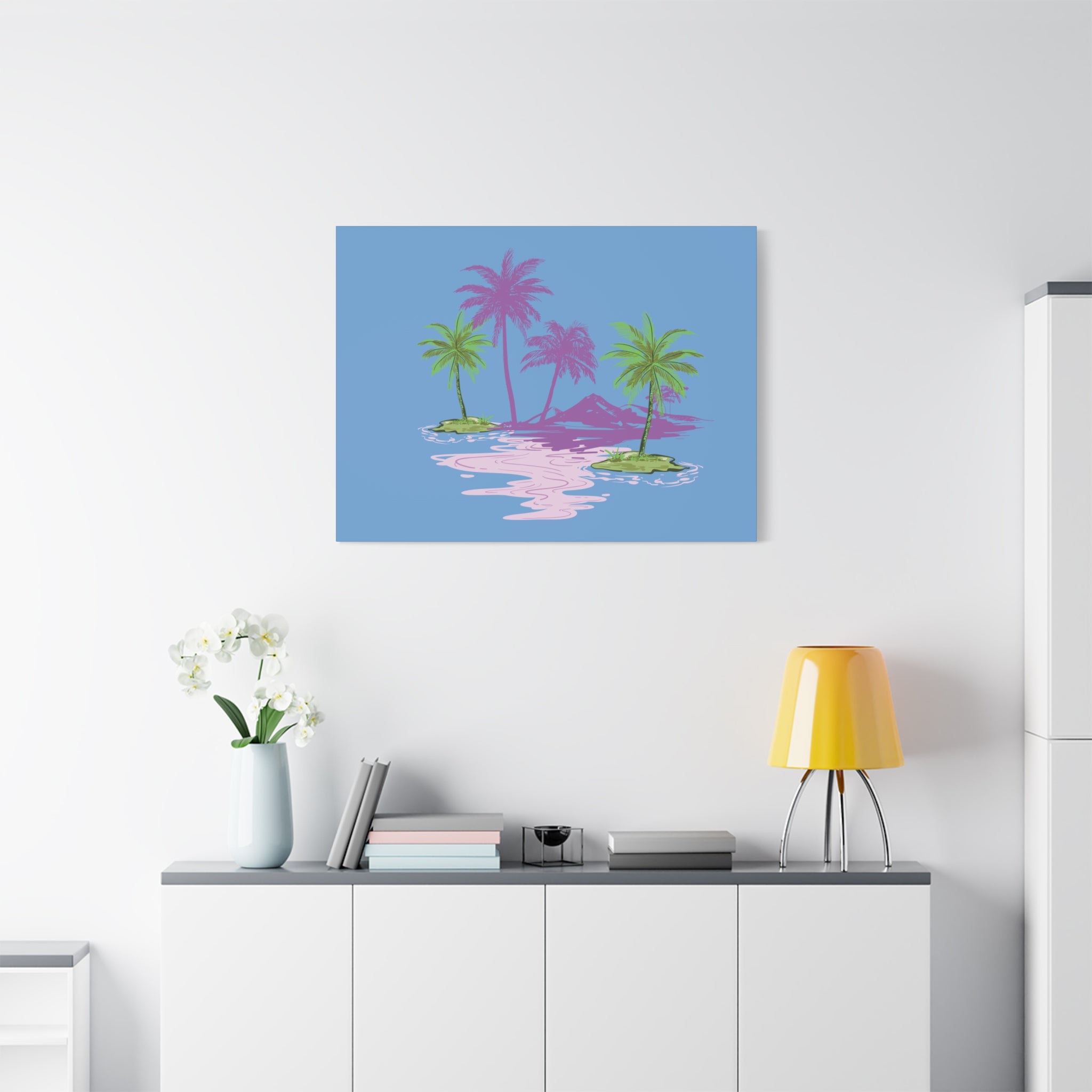 Tropical Canvas Wall Art – Beach-Inspired Decor, Island Vibes Print, Coastal Home Accent, Gift for Nature Lovers Printify