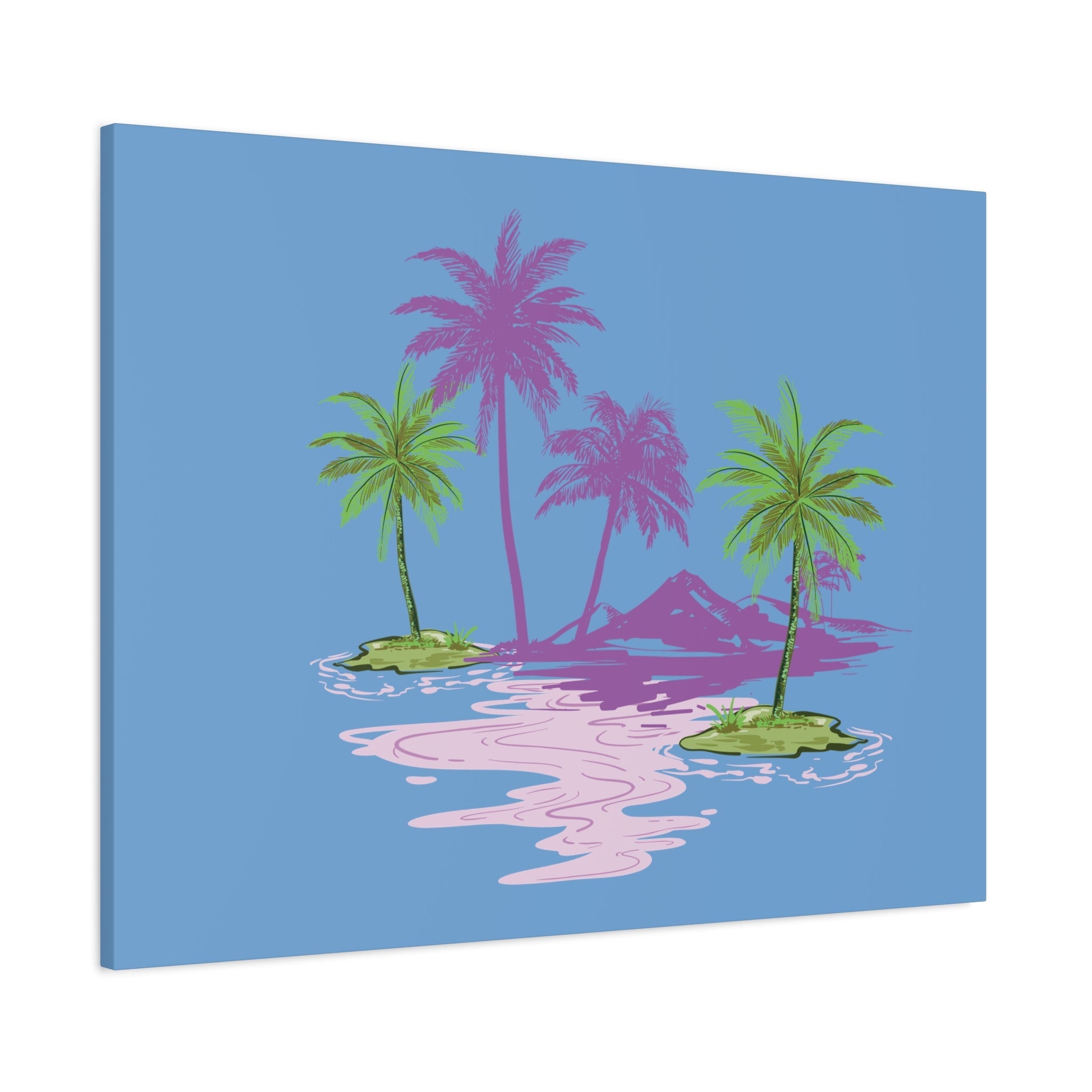 Tropical Canvas Wall Art – Beach-Inspired Decor, Island Vibes Print, Coastal Home Accent, Gift for Nature Lovers Printify