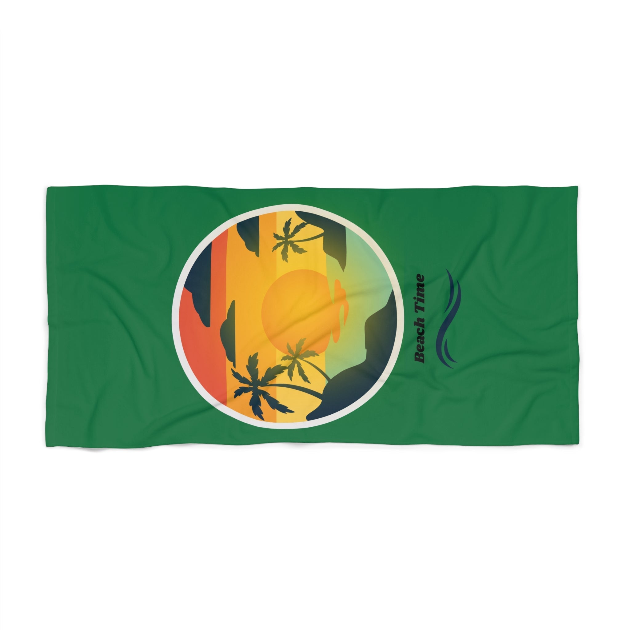 Tropical Sunset Beach Towel – Bold Summer Vibes for Pool & Beach Printify