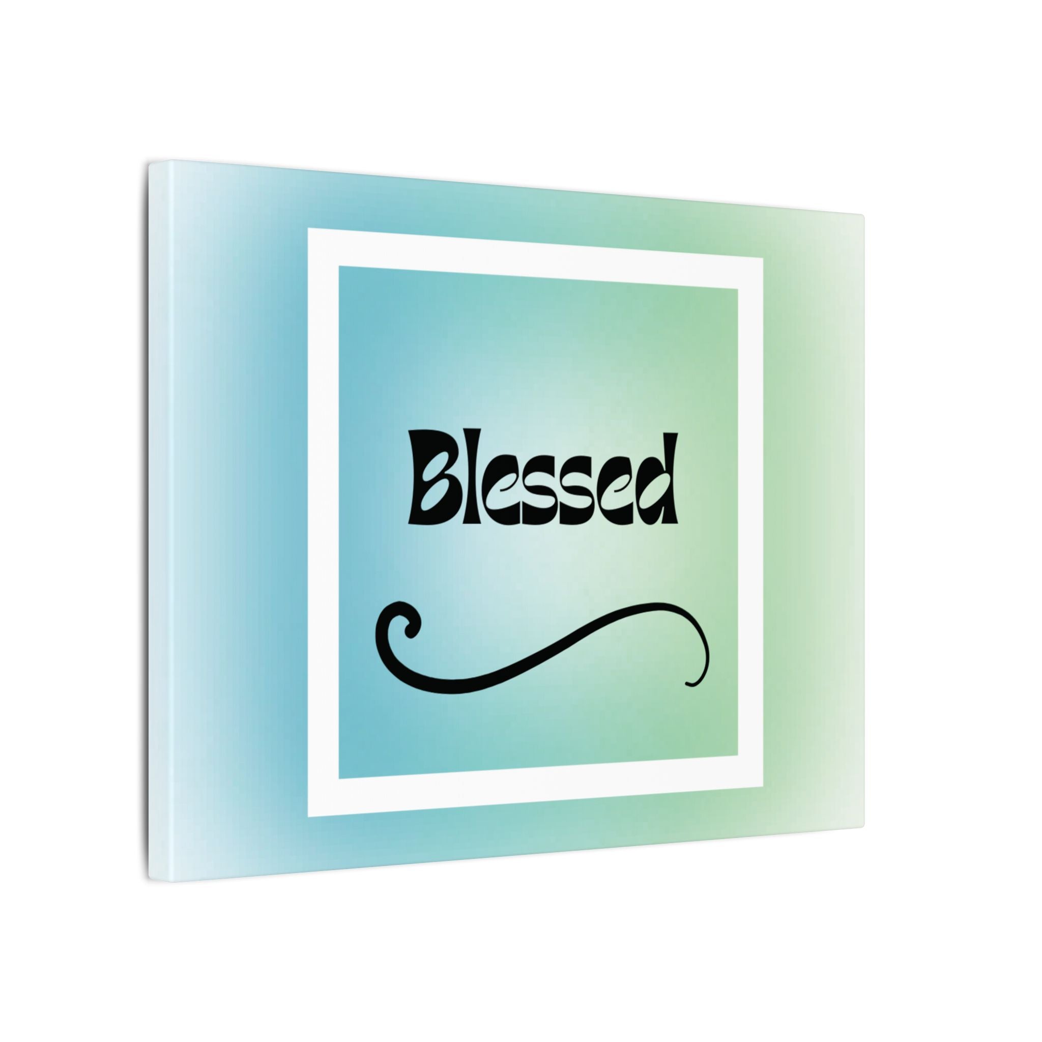 “Blessed” Matte Canvas Wall Art – Uplifting Vibes for Any Space Printify