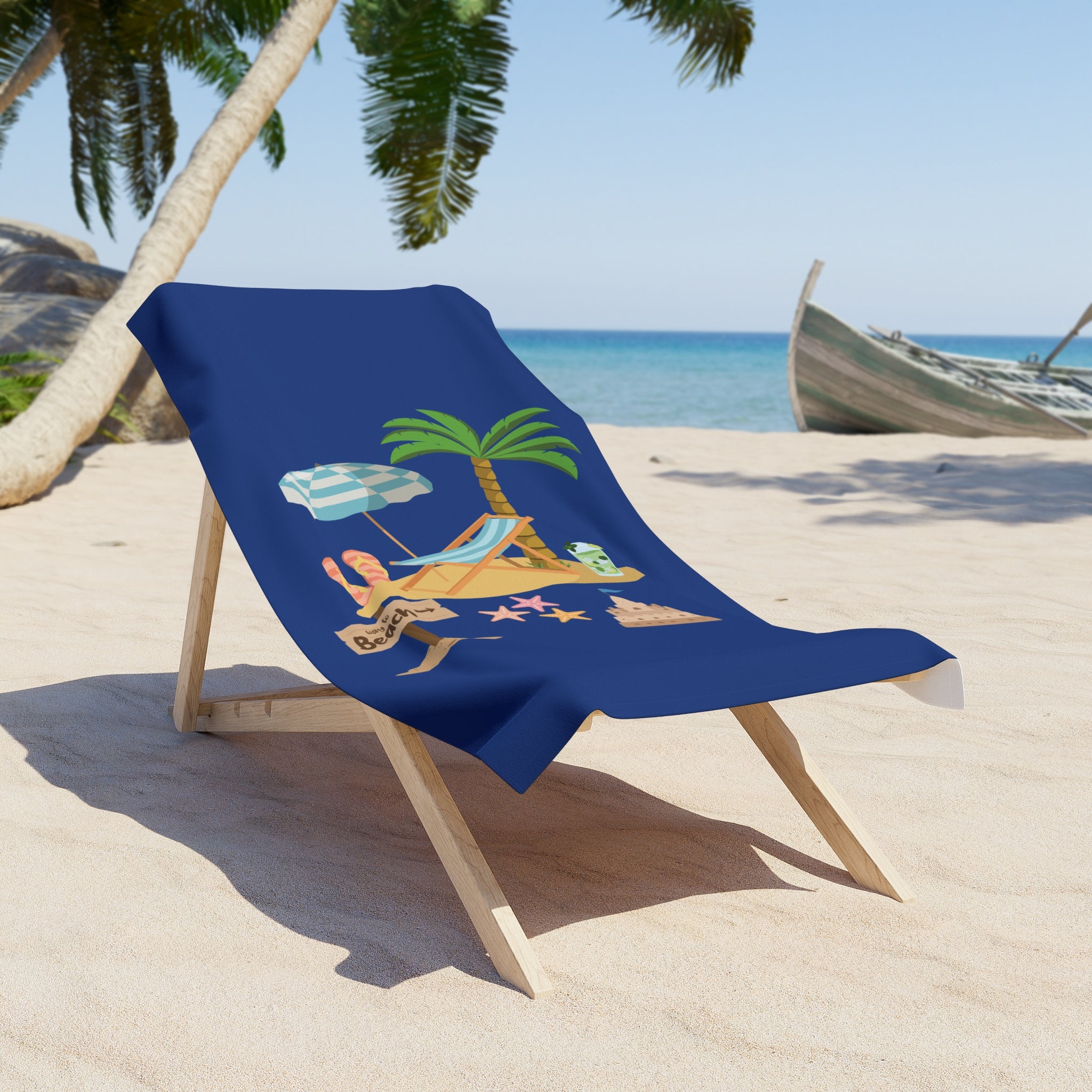 Vibrant Summer Beach Towel – Plush, Colorful Pool & Resort Essential