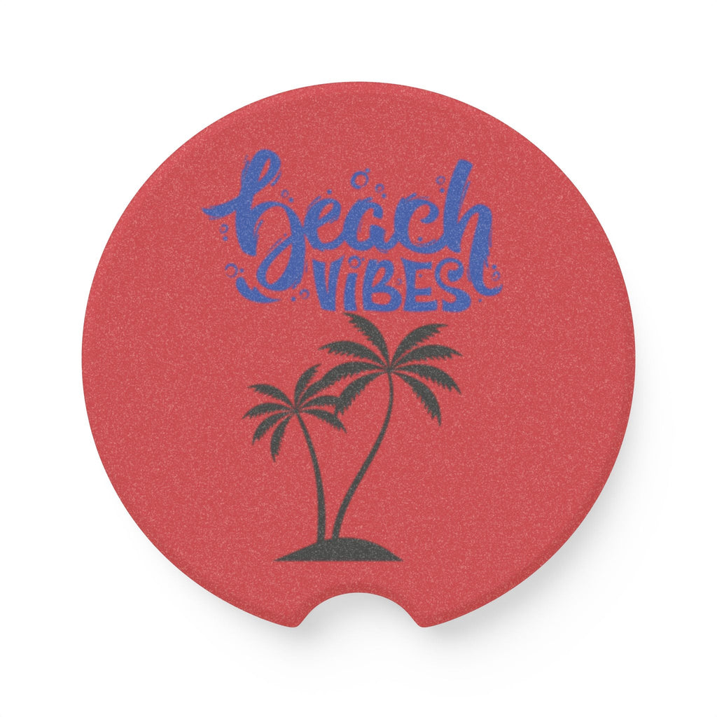 Beach Vibes Car Coaster – Summer in Your Cupholder Printify