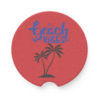 Beach Vibes Car Coaster – Summer in Your Cupholder Printify