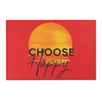 Choose Happy Sunset Area Rug – Vibrant Positivity for Any Room