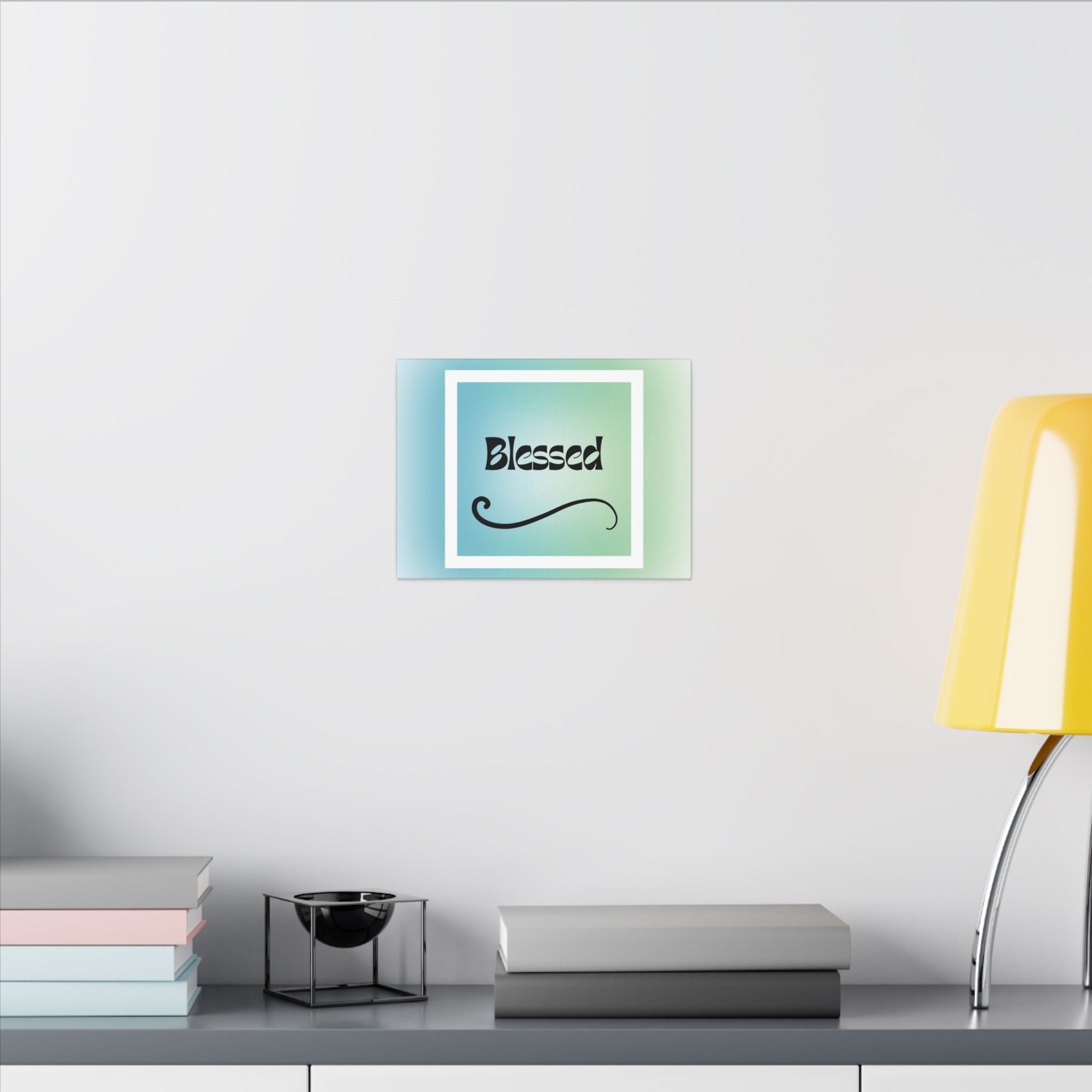 “Blessed” Matte Canvas Wall Art – Uplifting Vibes for Any Space Printify