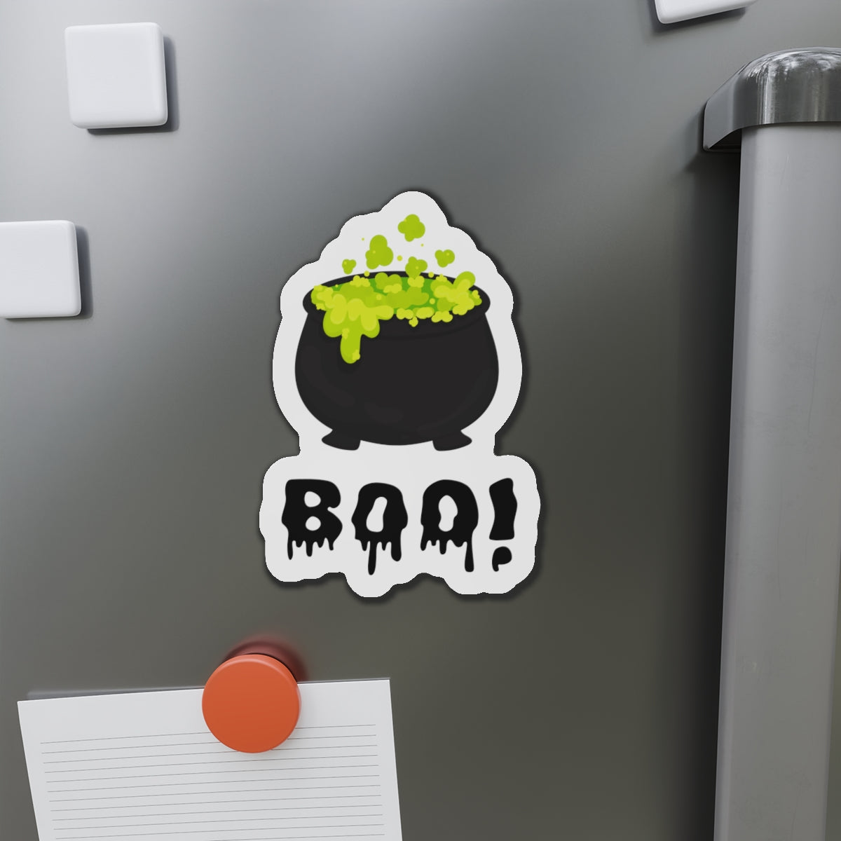 Witch’s Cauldron Halloween Magnets – Spooky Fridge Décor & Party Favors Printify