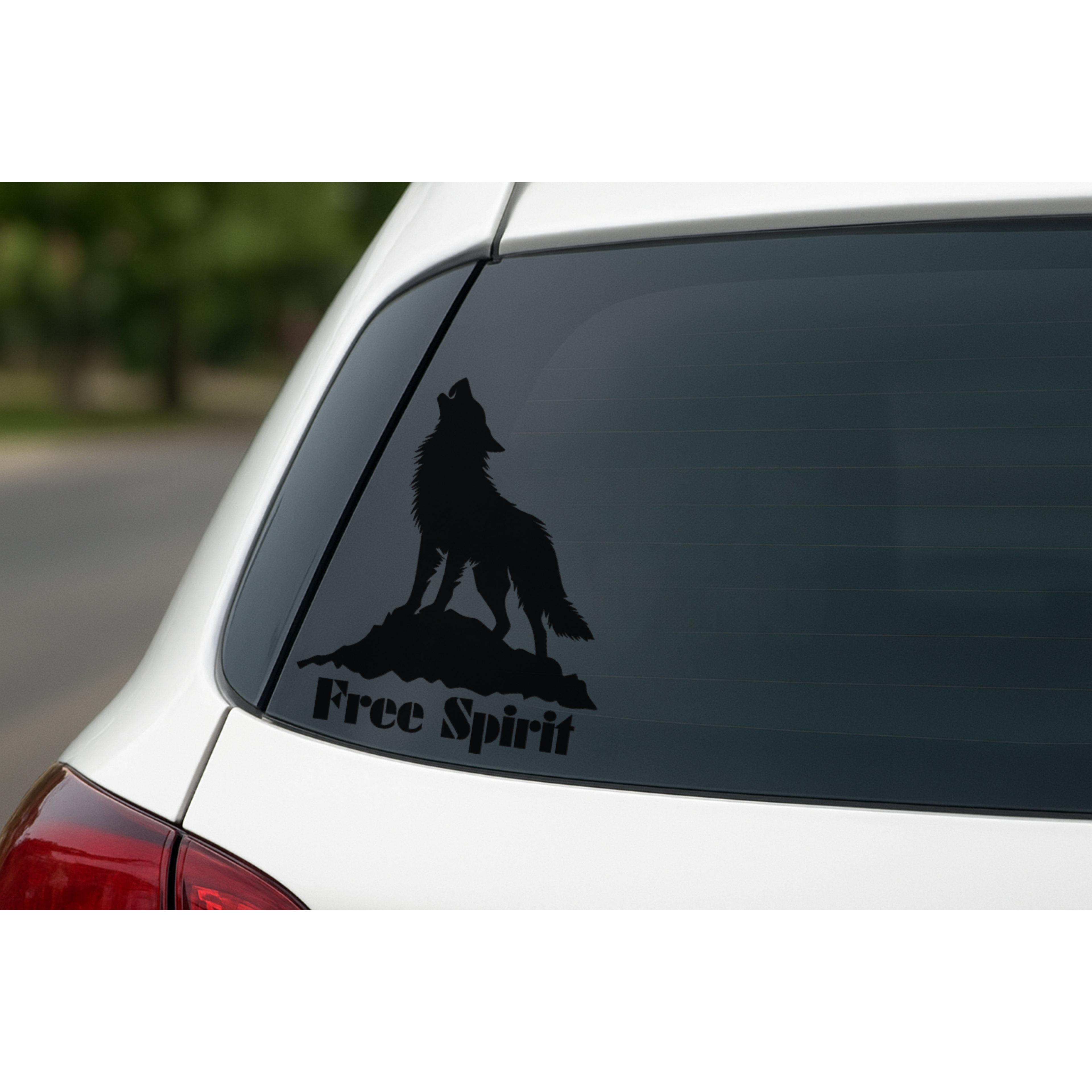 Free Spirit Wolf - Car Decal