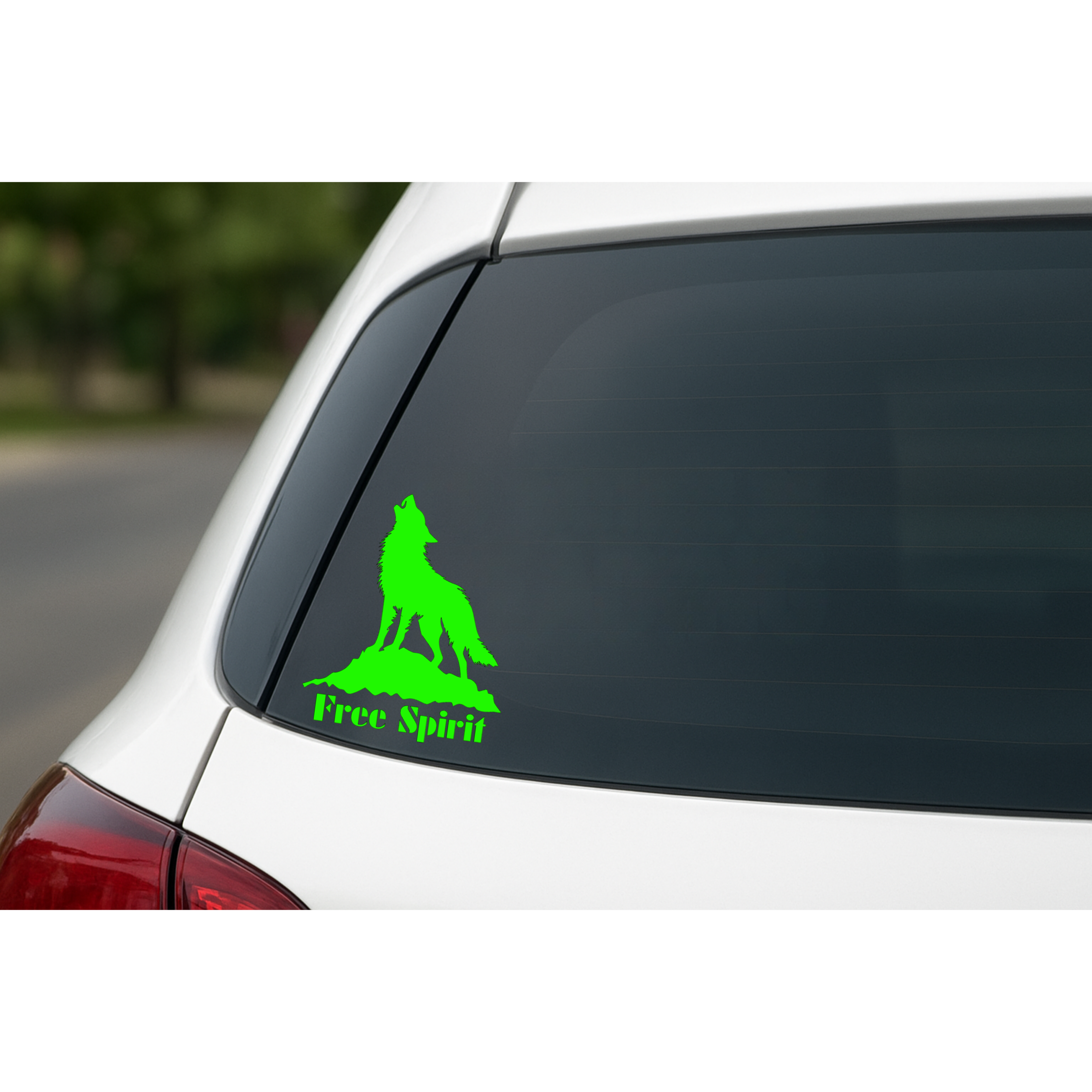 Free Spirit Wolf - Car Decal