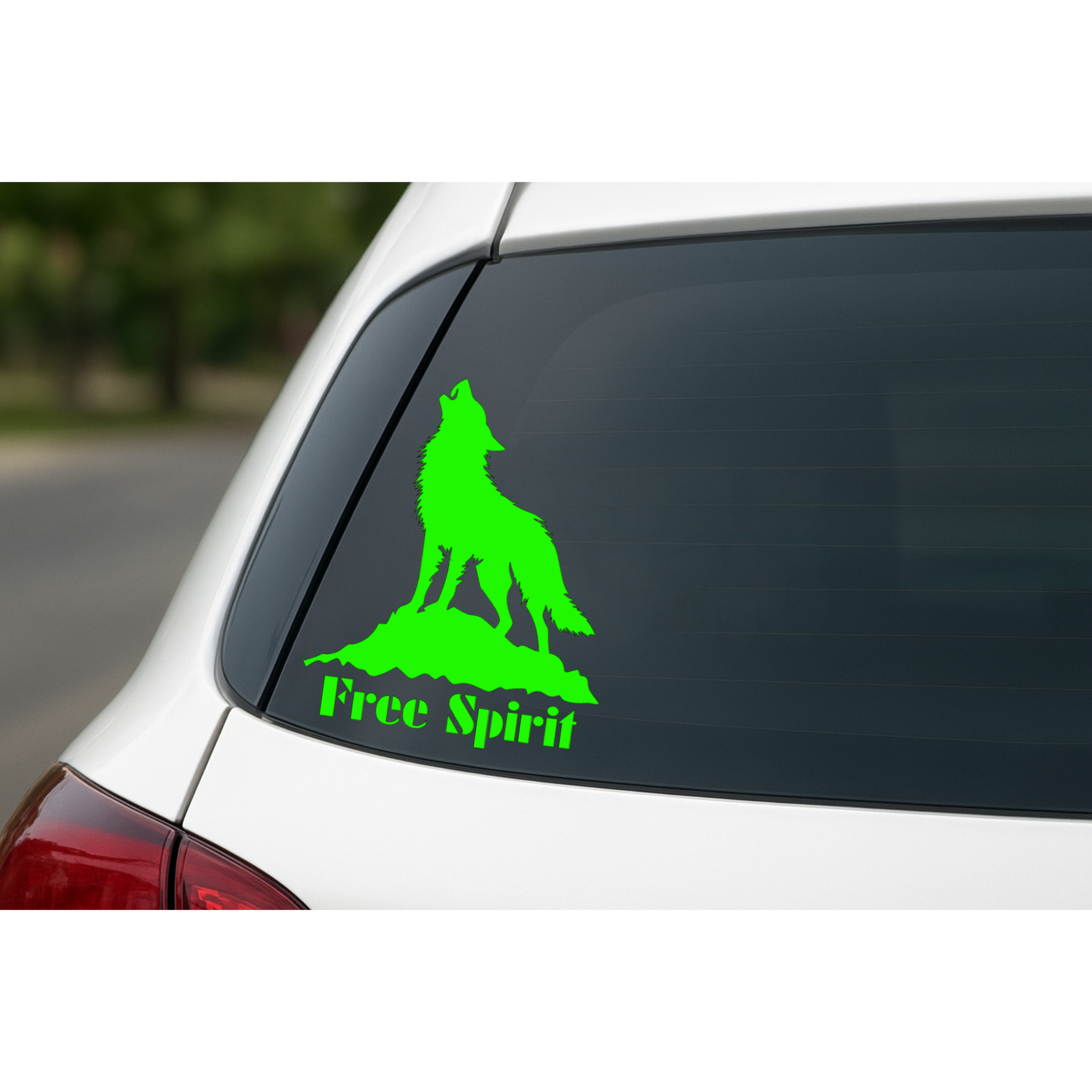 Free Spirit Wolf - Car Decal