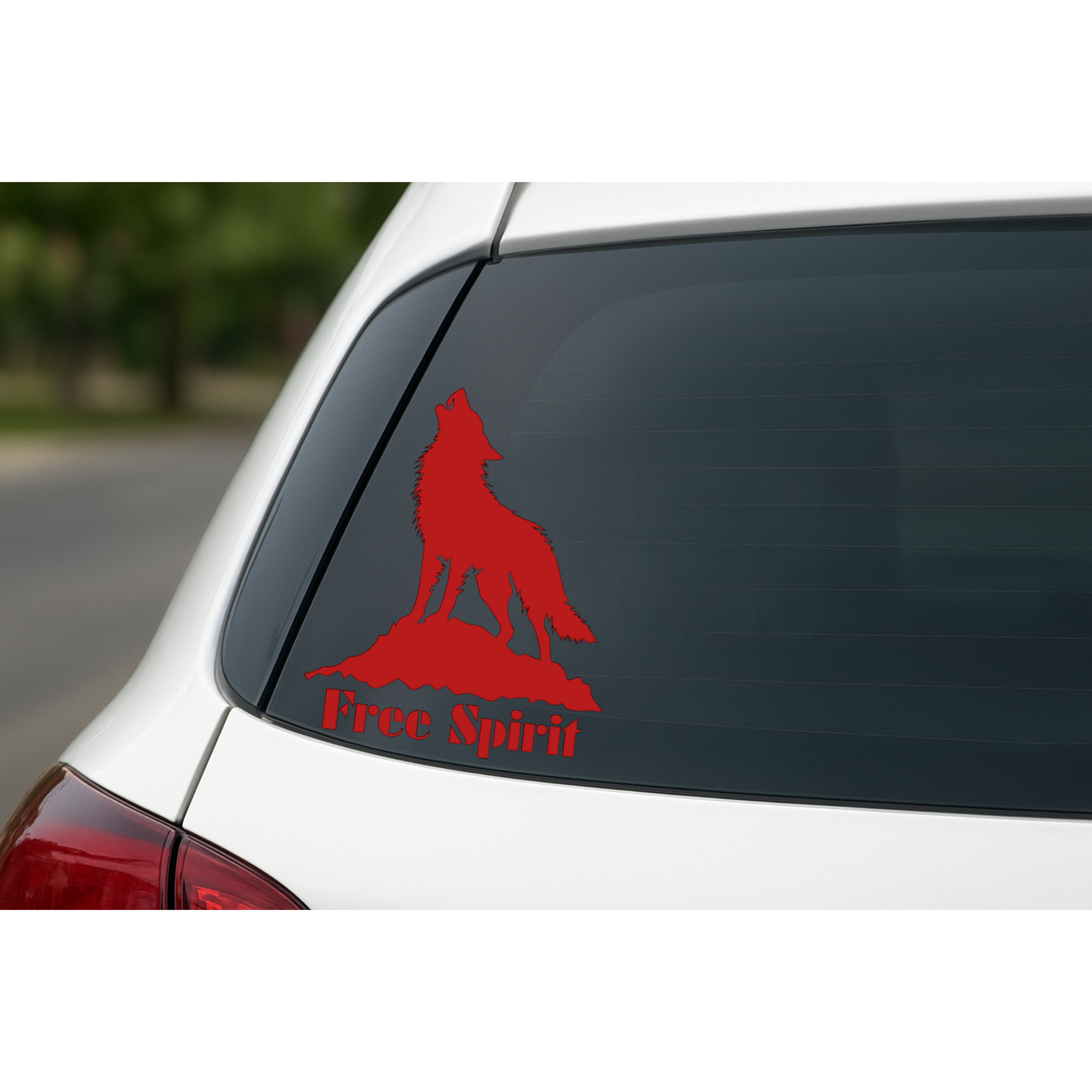 Free Spirit Wolf - Car Decal