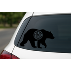Mama Bear with Personalized  Monogram - Car Decal