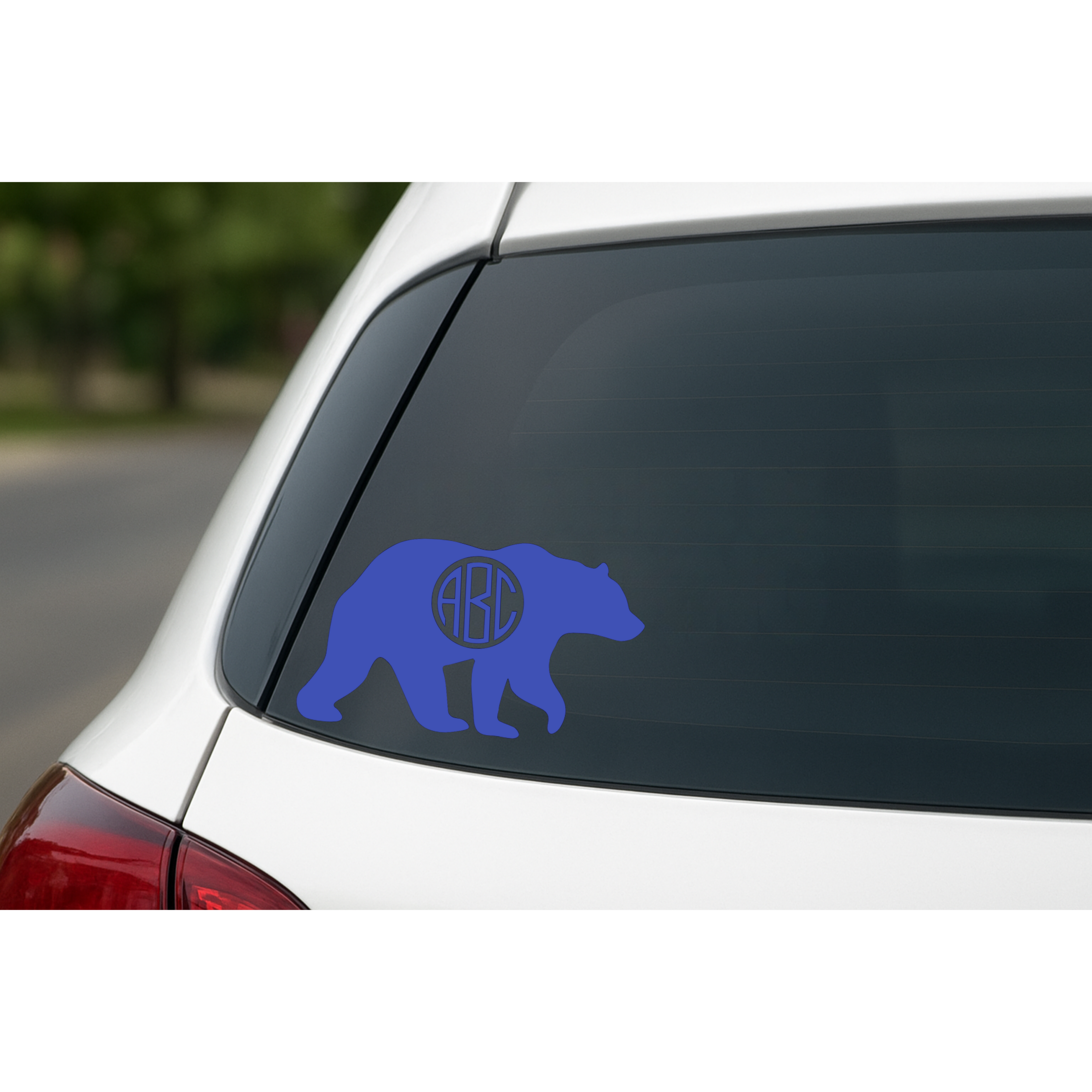 Mama Bear with Personalized  Monogram - Car Decal