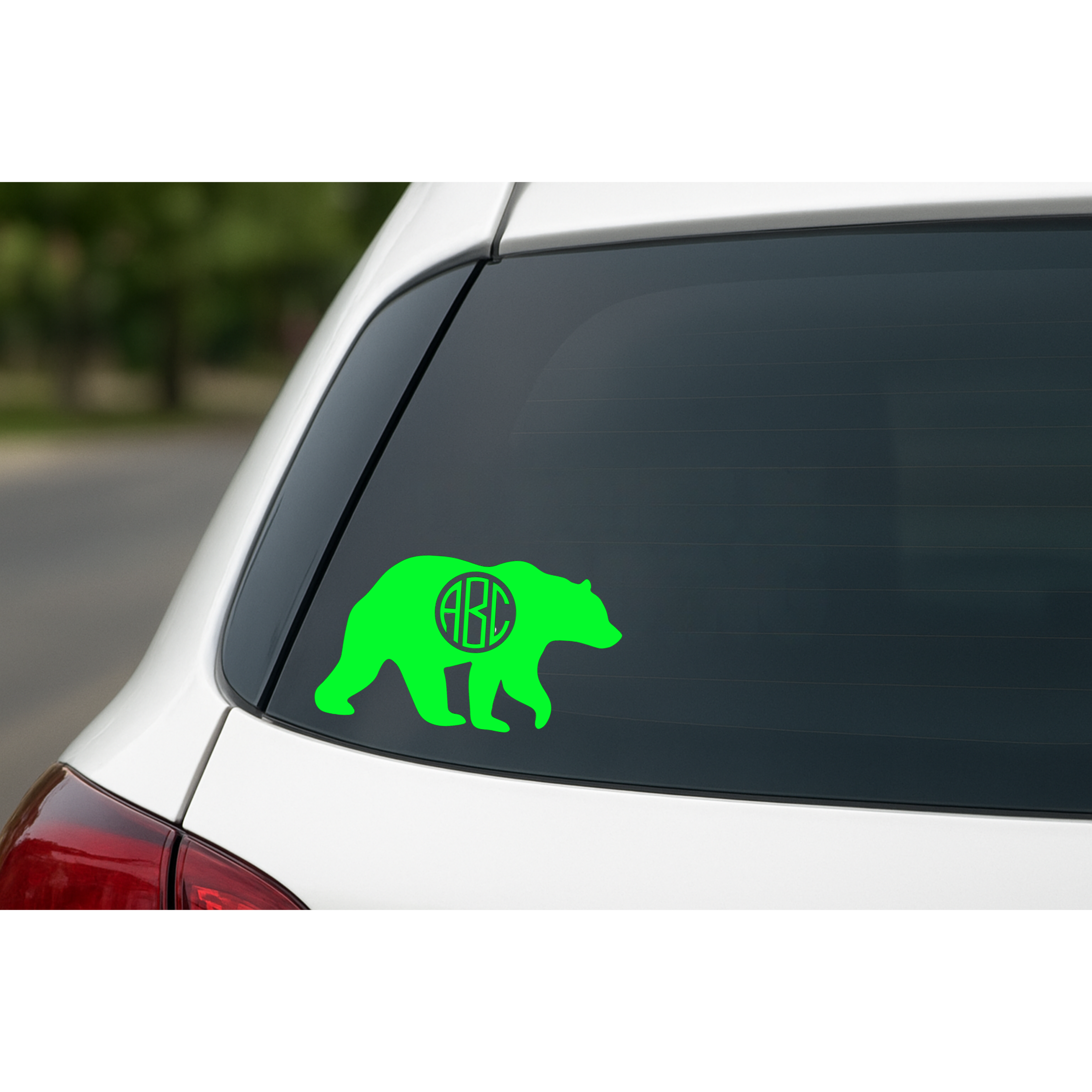 Mama Bear with Personalized  Monogram - Car Decal