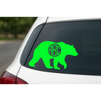 Mama Bear with Personalized  Monogram - Car Decal