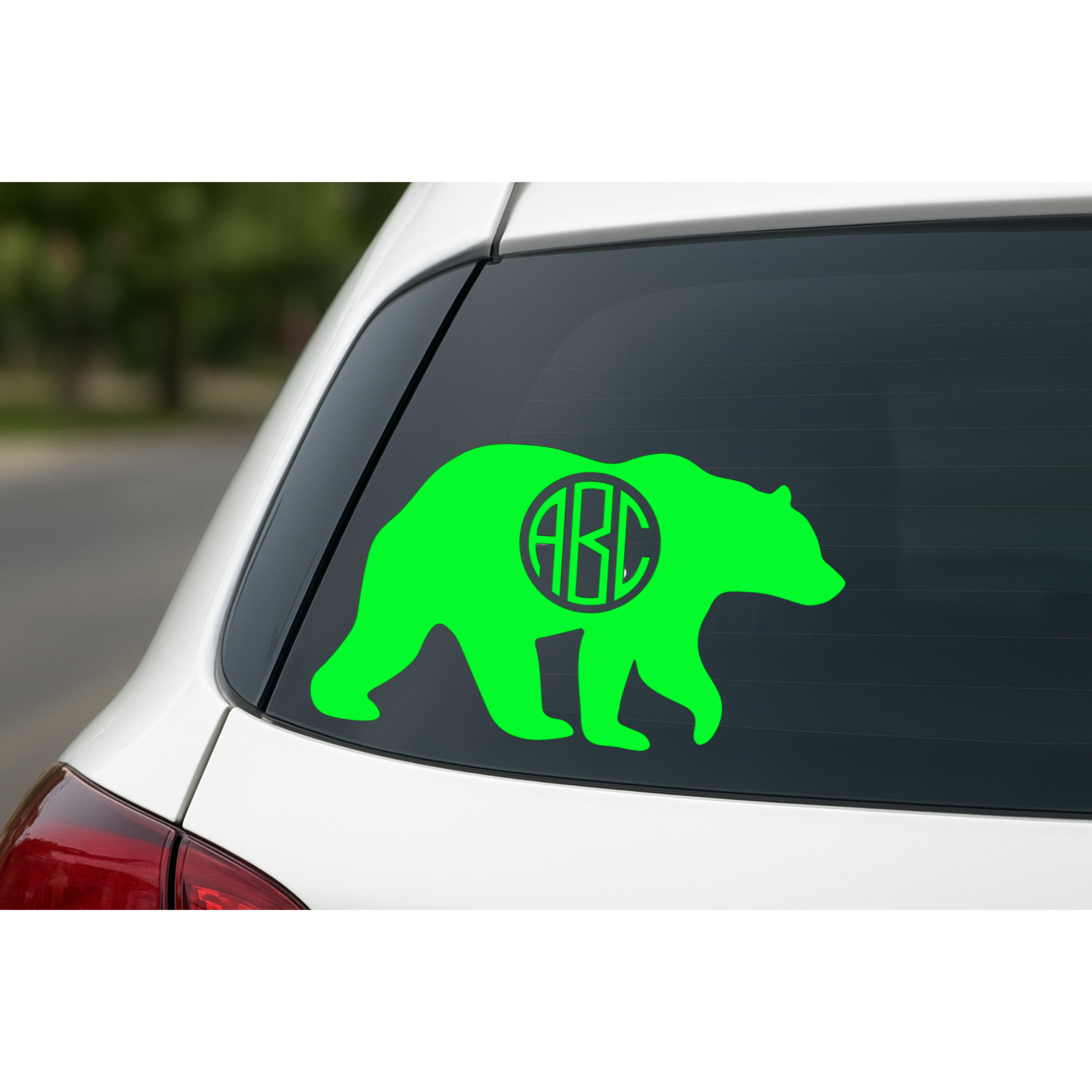 Mama Bear with Personalized  Monogram - Car Decal