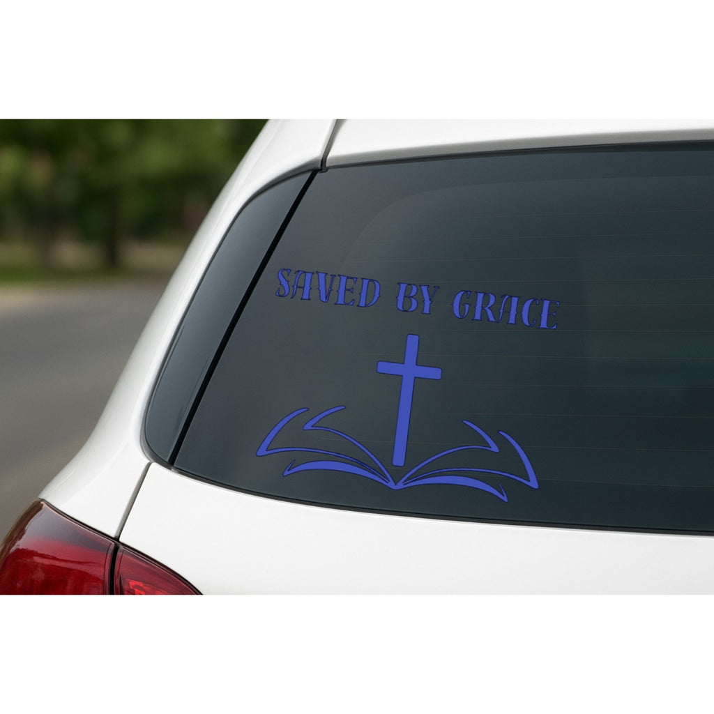 Saved By Grace - Car Decal